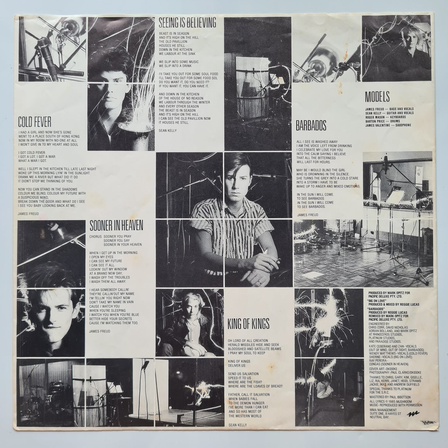 Models – Out Of Mind Out Of Sight - 1985 - Vinyl Record LP - Sound Hound Records
