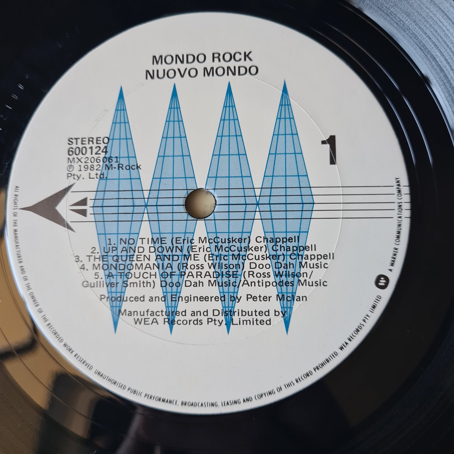 Mondo Rock – Nuovo Mondo - 1982 - Vinyl Record LP - Sound Hound Records