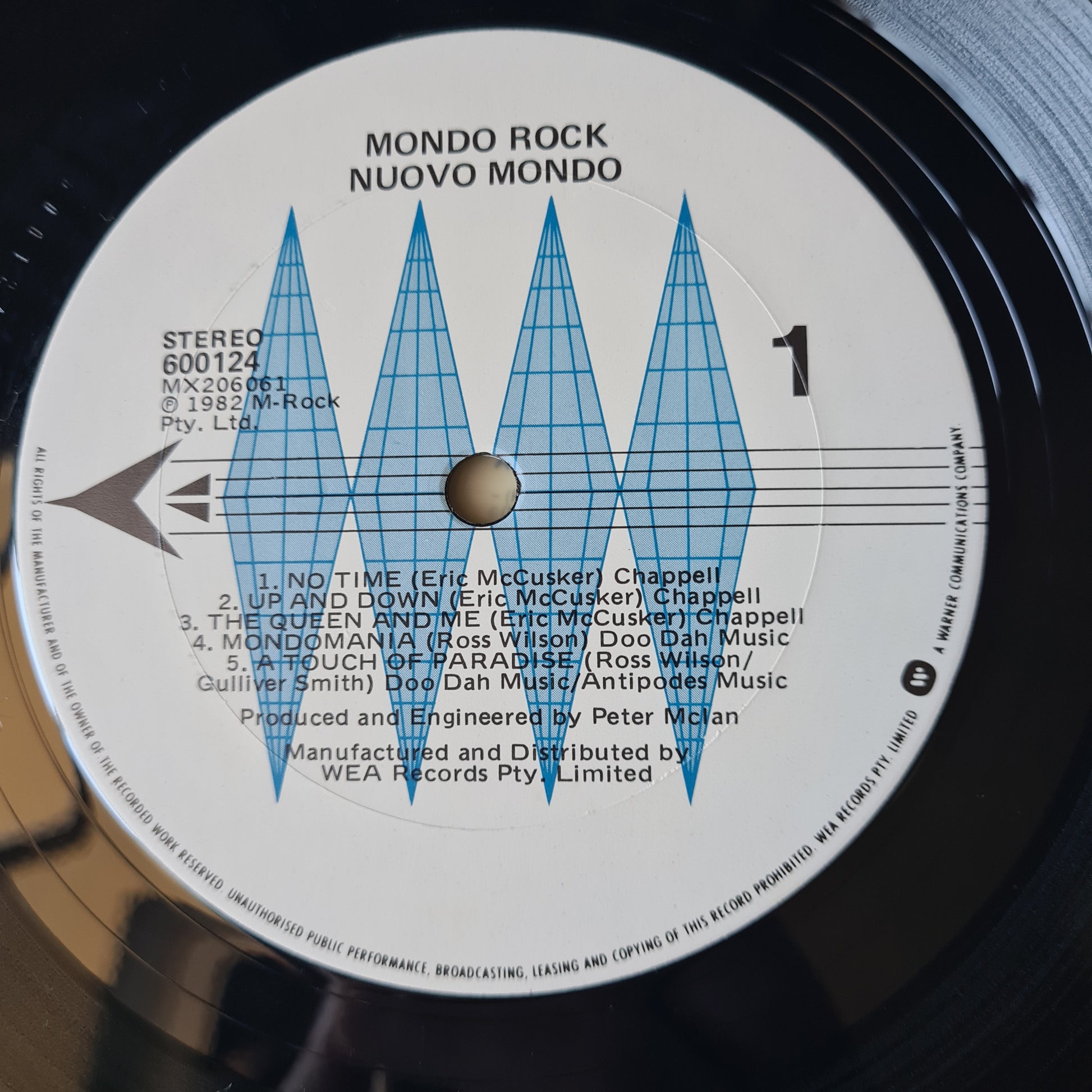 Mondo Rock – Nuovo Mondo - 1982 - Vinyl Record LP - Sound Hound Records