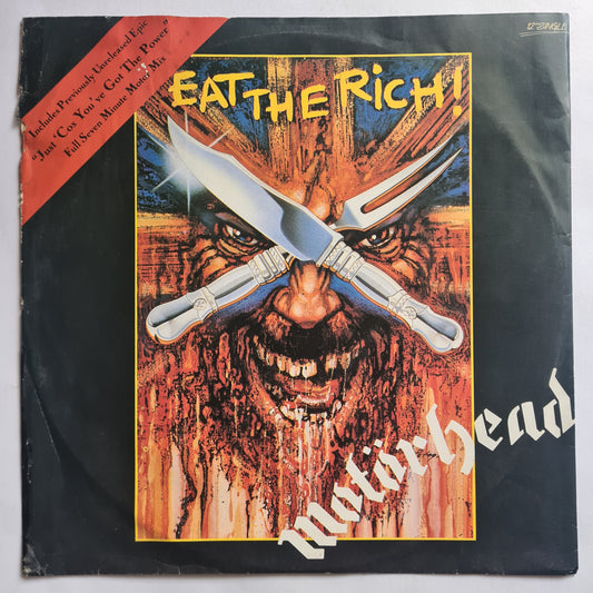 Motörhead – Eat The Rich (12" Single - Limited Edition) - 1987 Australian Pressing - Vinyl Record Maxi Single - Sound Hound Records
