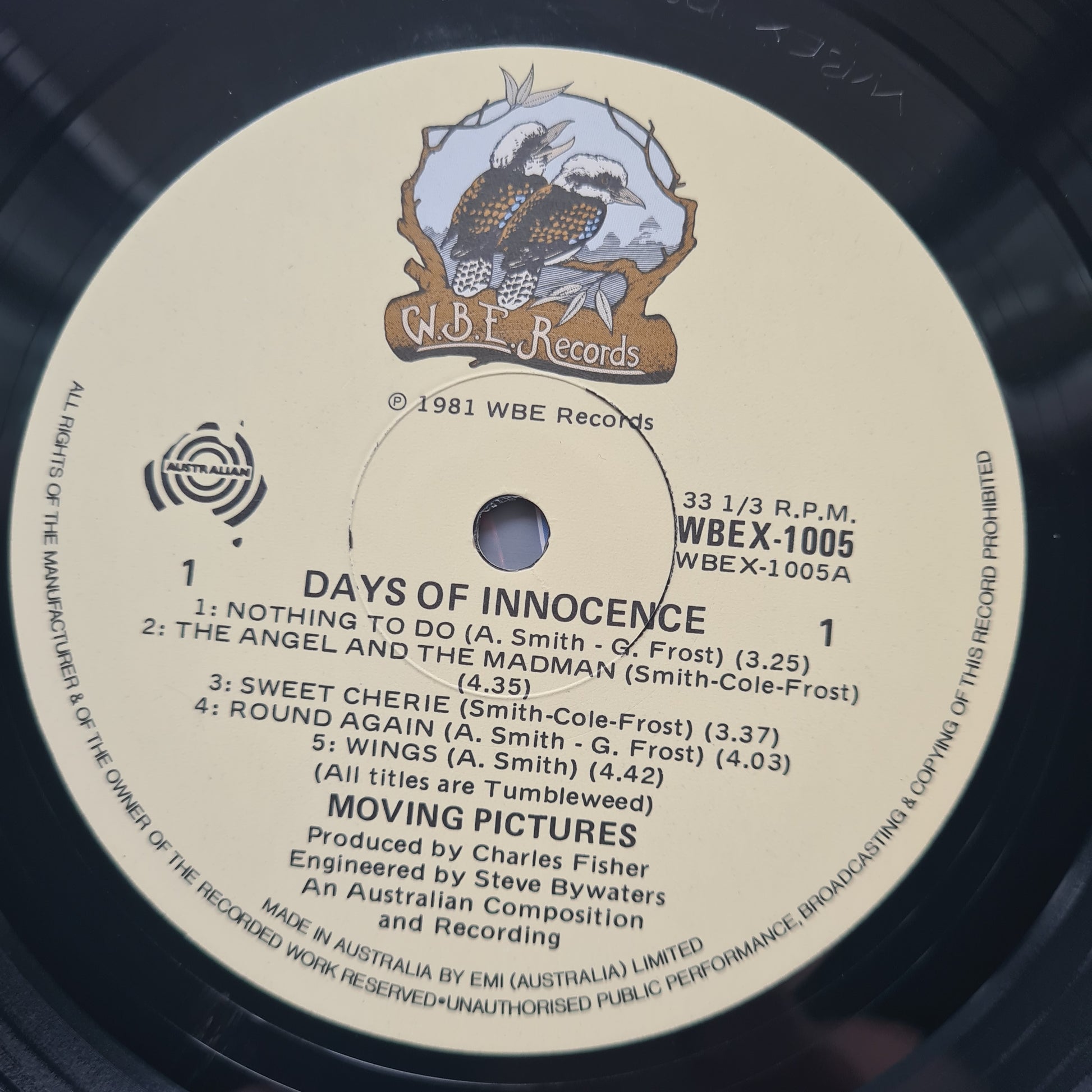 Moving Pictures – Days Of Innocence - 1981 - Vinyl Record LP - Sound Hound Records