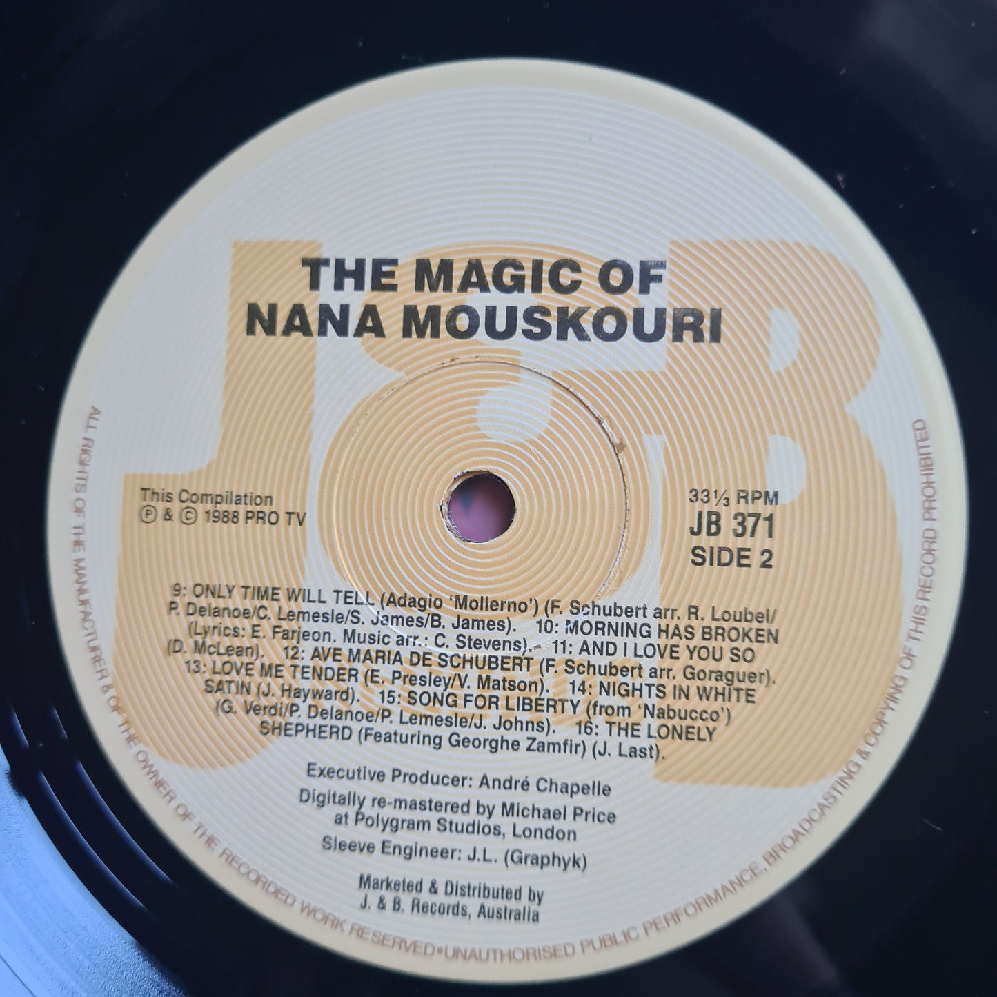Nana Mouskouri – The Magic Of Nana Mouskouri - 1989 - Vinyl Record LP - Sound Hound Records