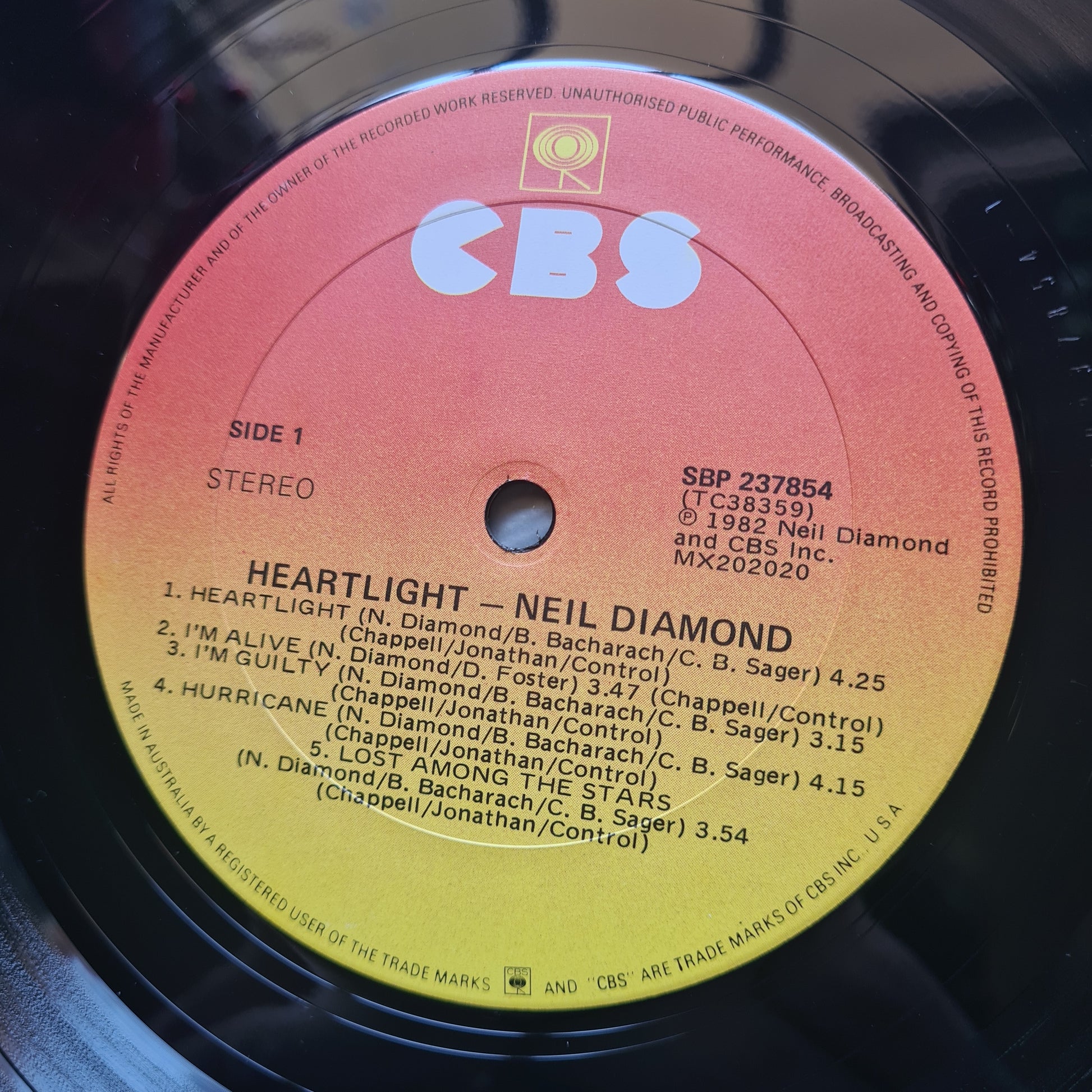 Neil Diamond – Heartlight - 1982 - Vinyl Record LP - Sound Hound Records