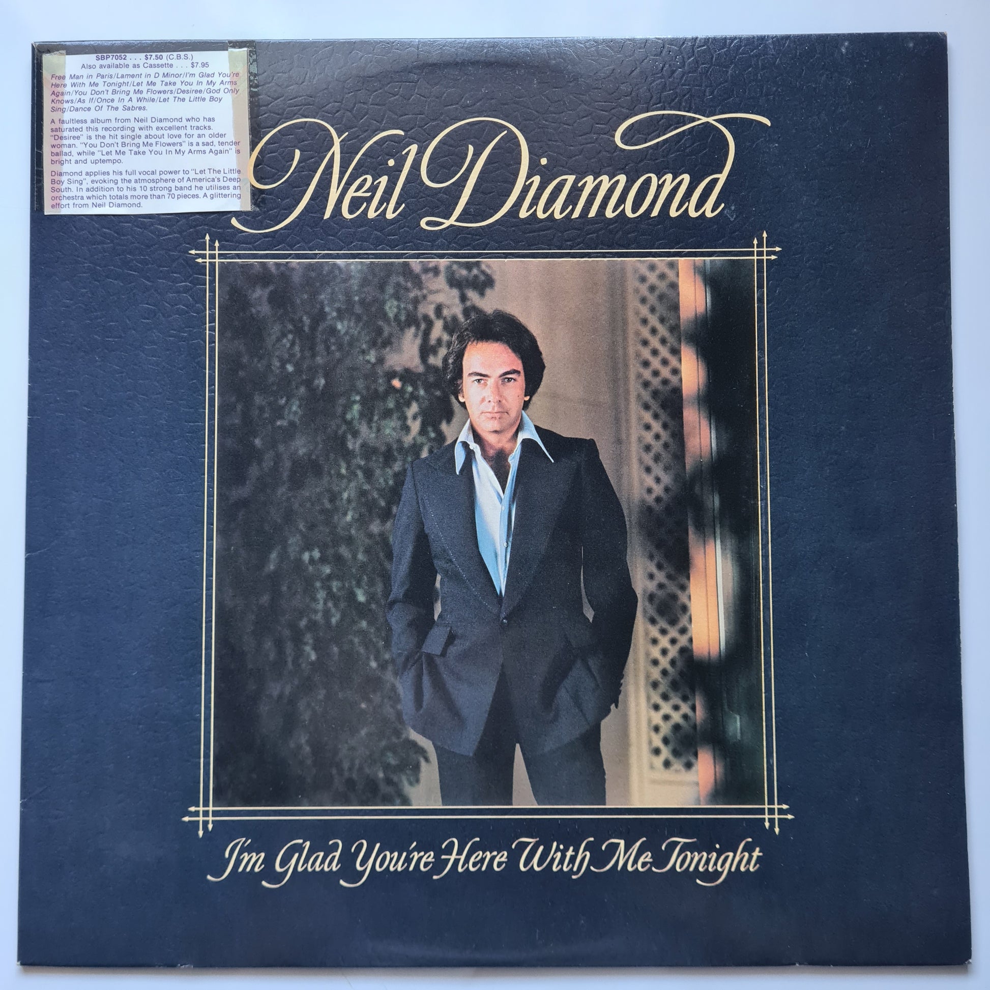 Neil Diamond – I'm Glad You're Here With Me Tonight - 1977 - Vinyl Record LP - Sound Hound Records