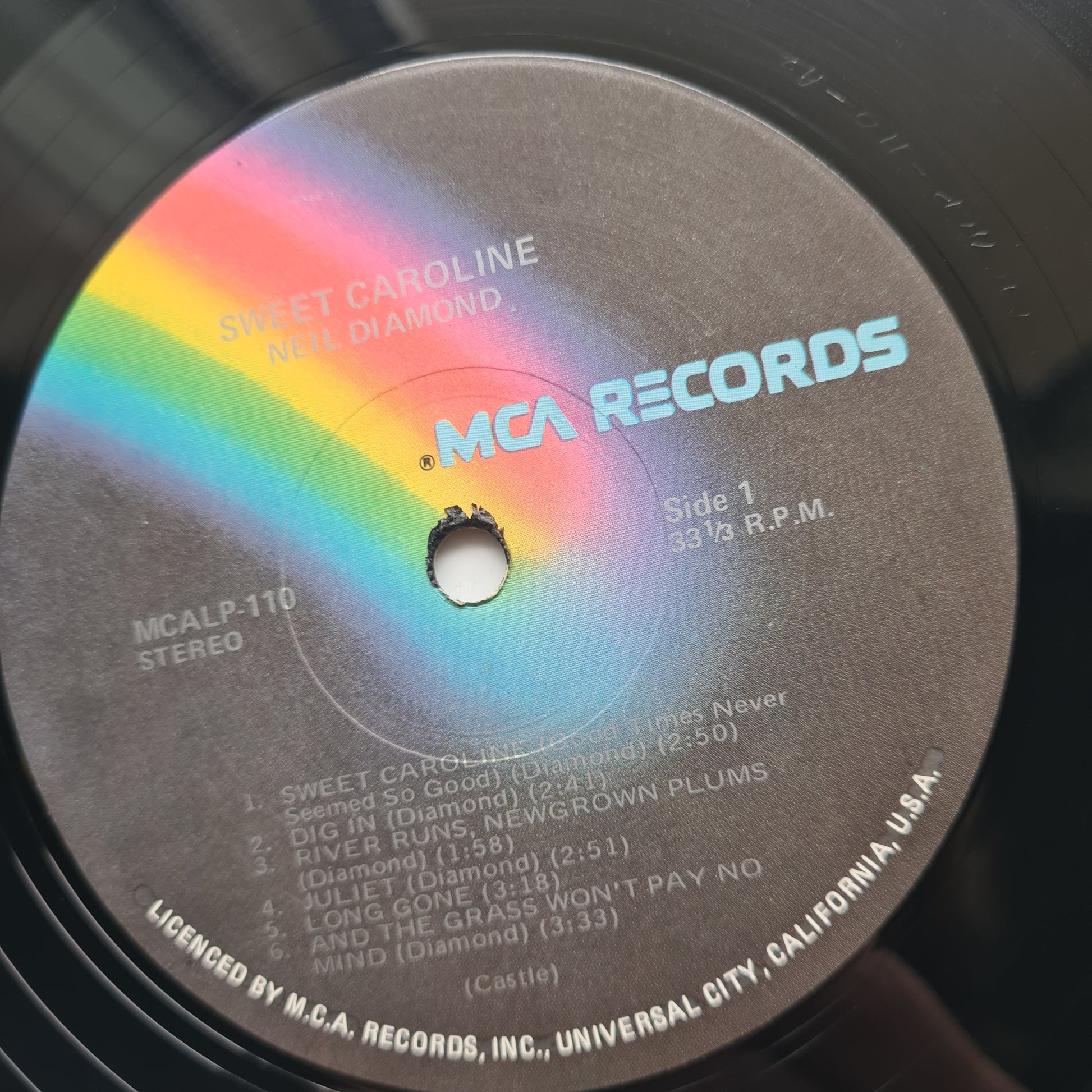 Neil Diamond – Sweet Caroline - 1969 (70's Australian Pressing) - Vinyl Record LP - Sound Hound Records