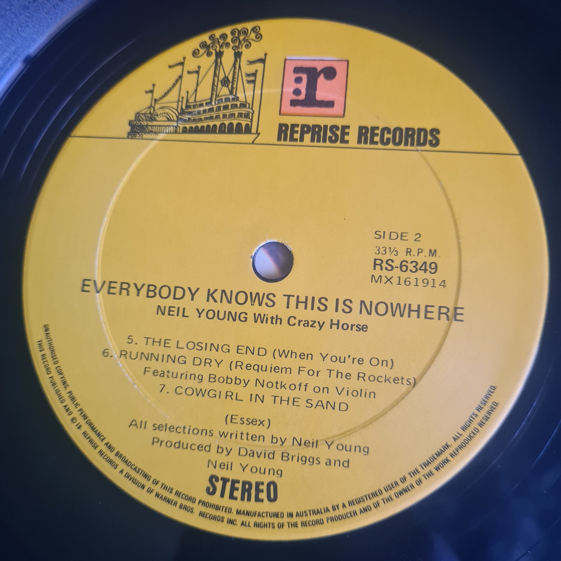 Neil Young & Crazy Horse – Everybody Knows This Is Nowhere - 1970 - Vinyl Record LP - Sound Hound Records