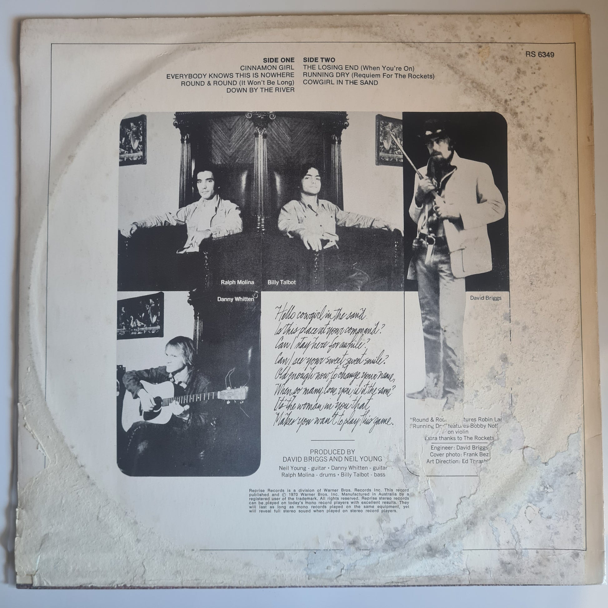 Neil Young & Crazy Horse – Everybody Knows This Is Nowhere - 1970 - Vinyl Record LP - Sound Hound Records