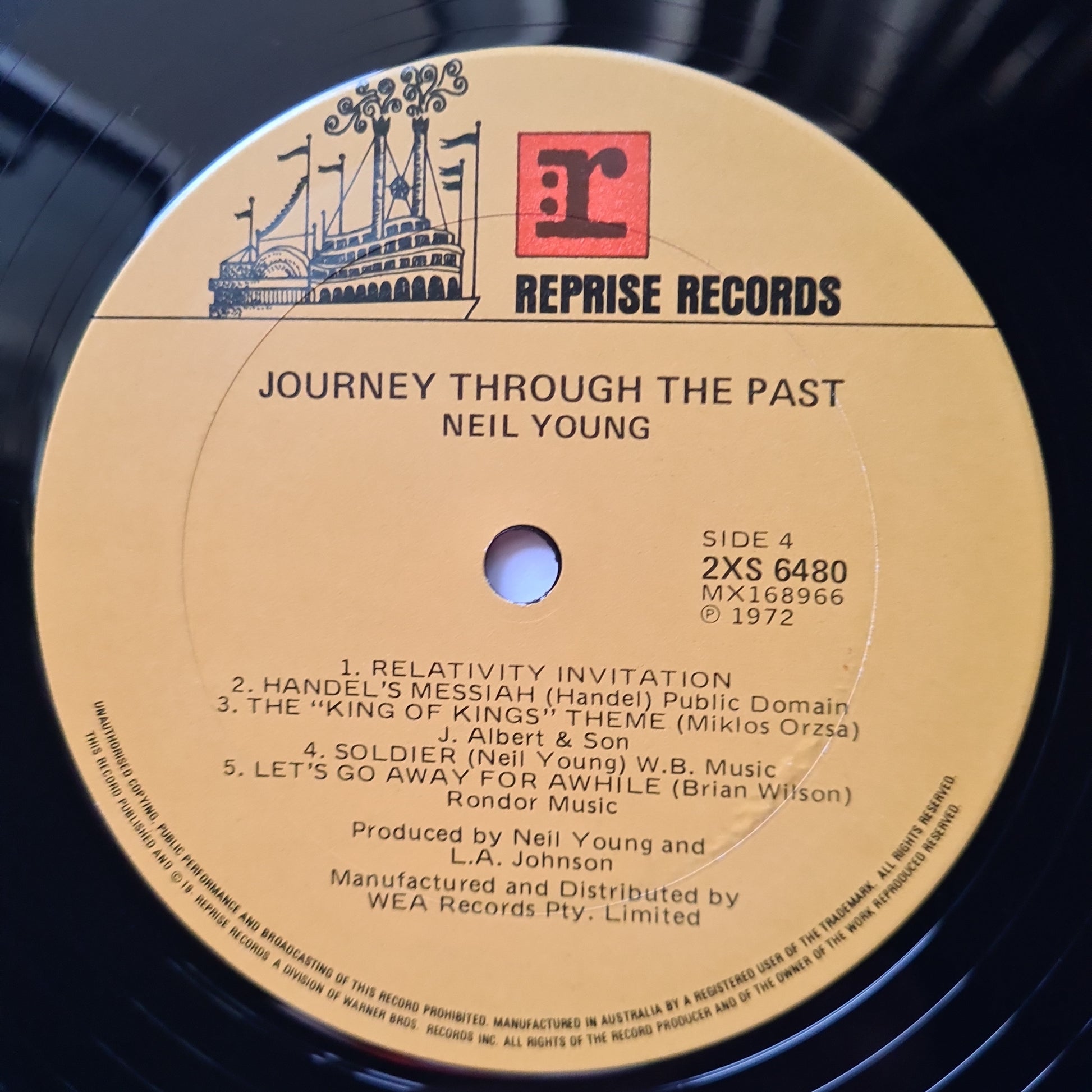 Neil Young – Journey Through The Past: A Film By Neil Young - 1972 (Gatefold) - Vinyl Record 2LP - Sound Hound Records