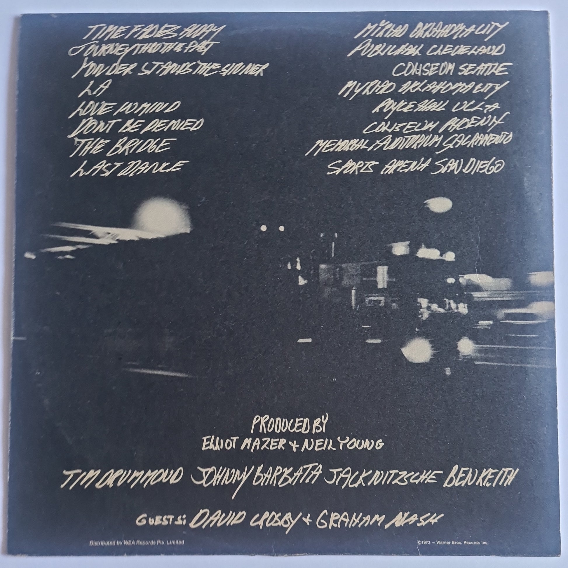 Neil Young – Time Fades Away - 1973 - Vinyl Record LP - Sound Hound Records