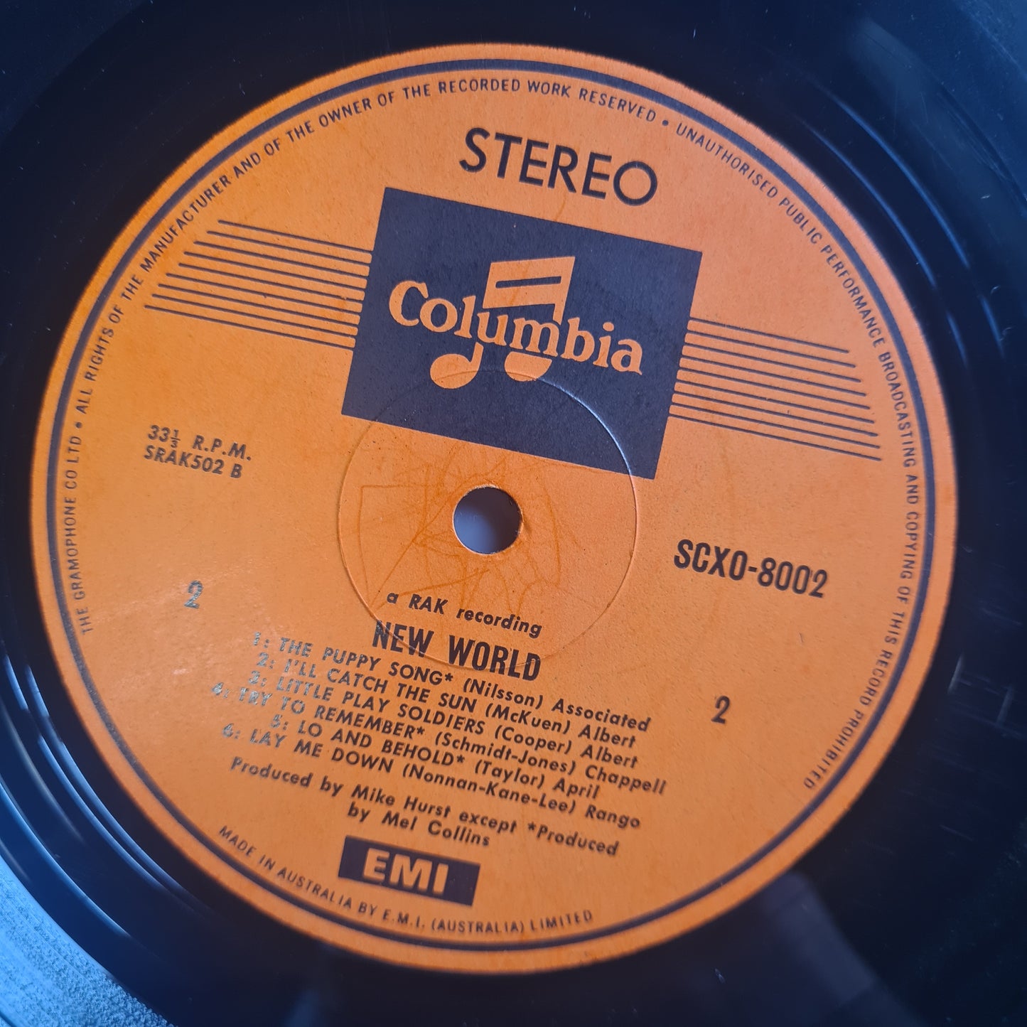 New World – New World - 1972 - Vinyl Record LP - Sound Hound Records