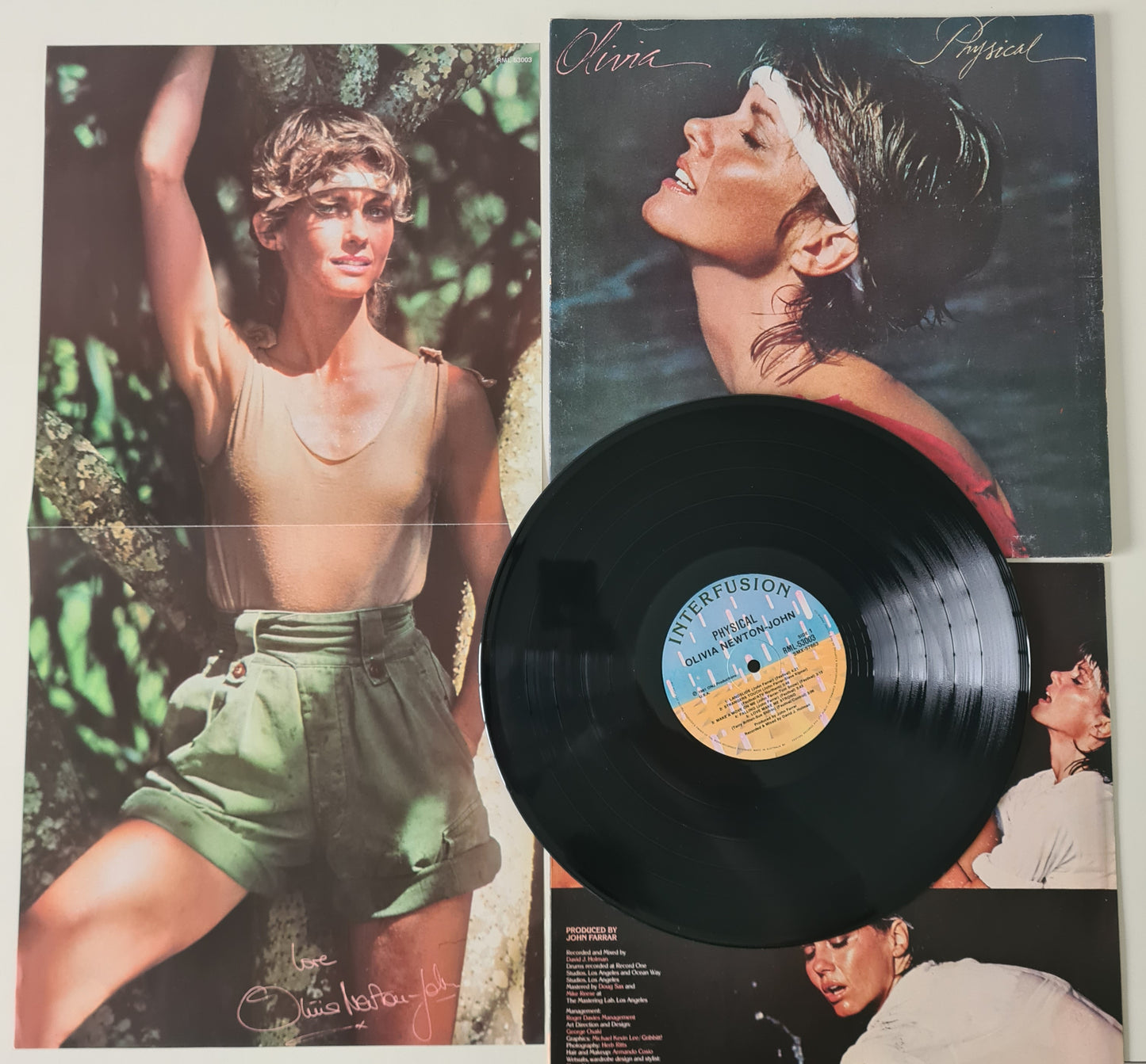 Olivia Newton John – Physical - 1981 - Vinyl Record LP (with Poster) - Sound Hound Records