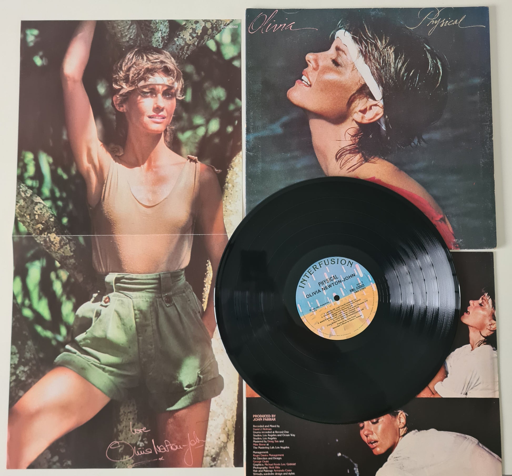 Olivia Newton John – Physical - 1981 - Vinyl Record LP (with Poster) - Sound Hound Records