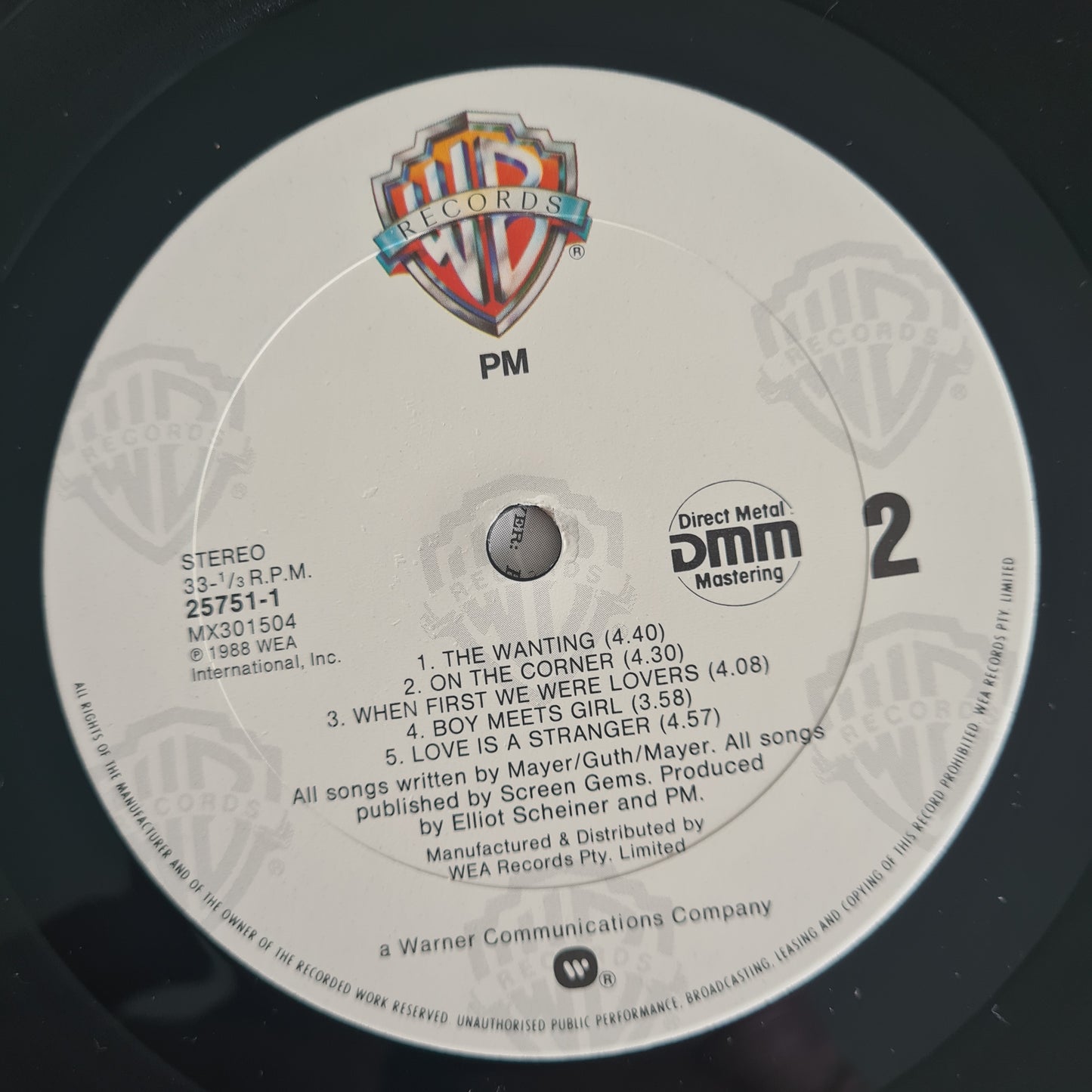 PM – PM - 1988 - Vinyl Record LP - Sound Hound Records