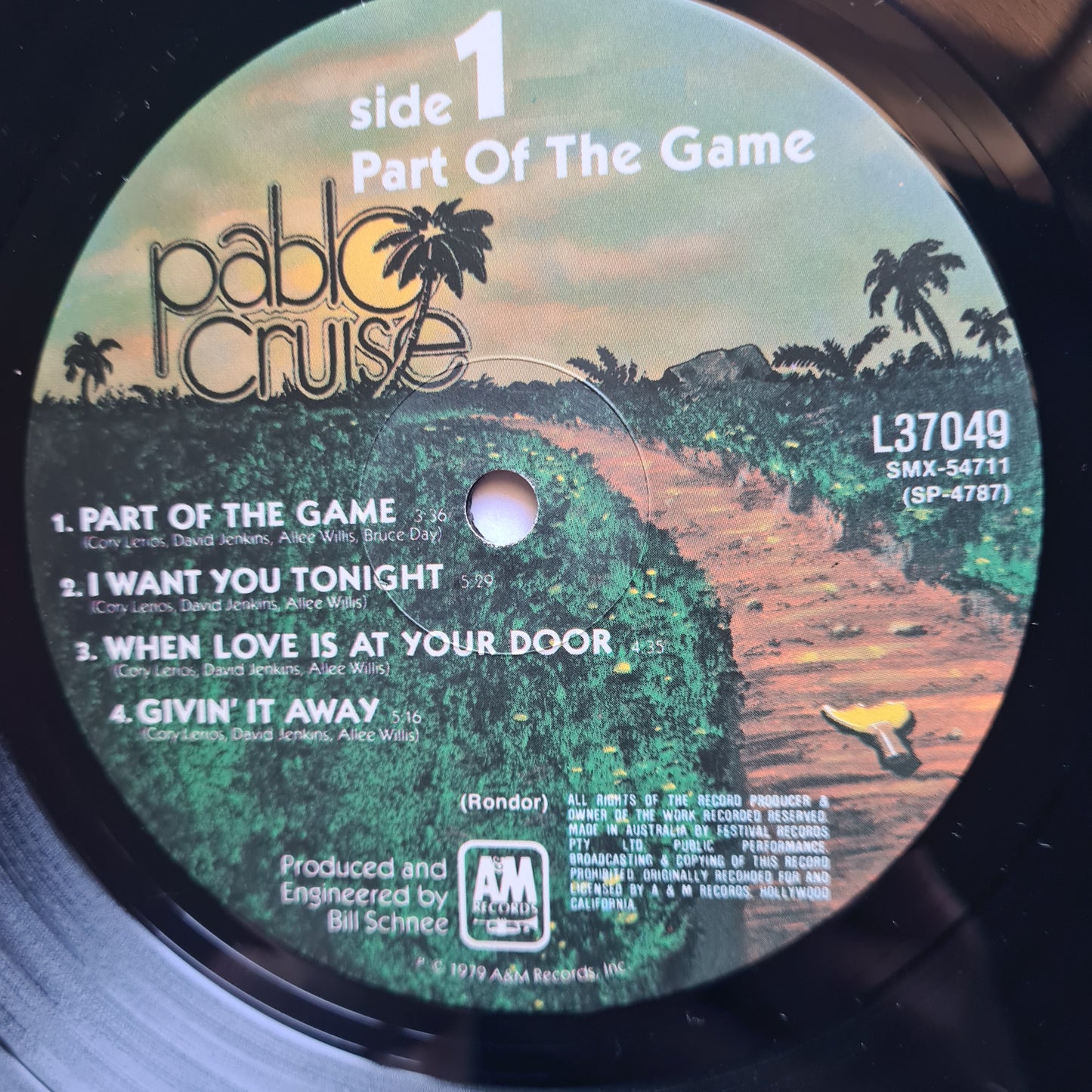 Pablo Cruise‎ – Part Of The Game - 1979 - Vinyl Record LP - Sound Hound Records