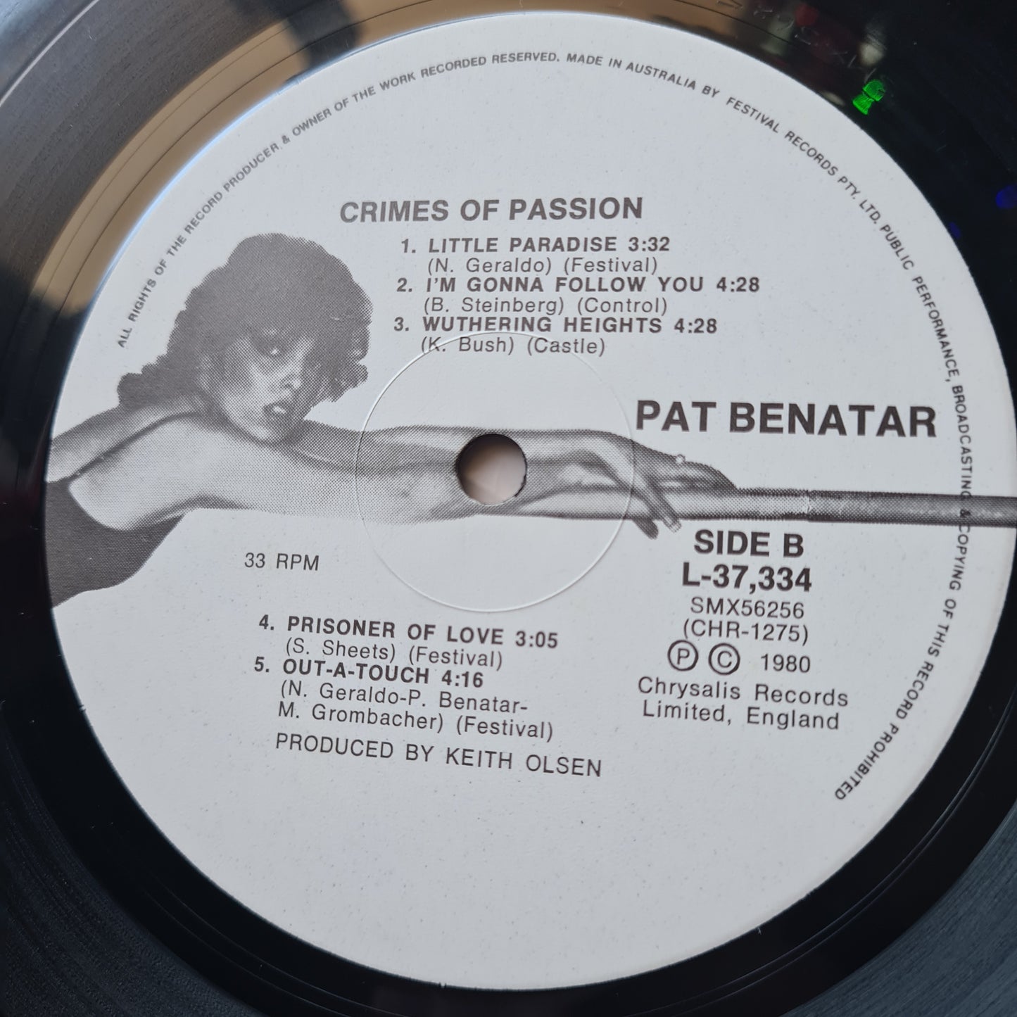 Pat Benatar – Crimes Of Passion - 1980 - Vinyl Record LP - Sound Hound Records