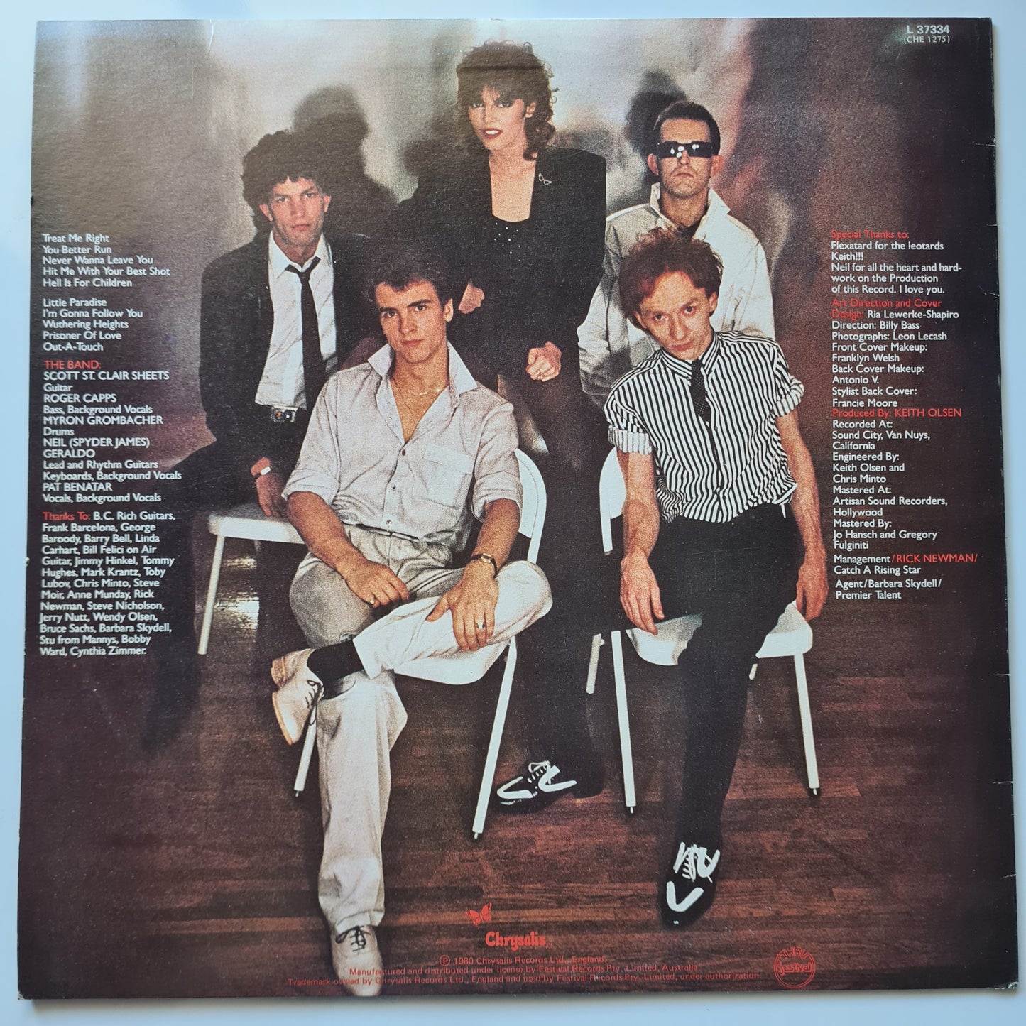Pat Benatar – Crimes Of Passion - 1980 - Vinyl Record LP - Sound Hound Records