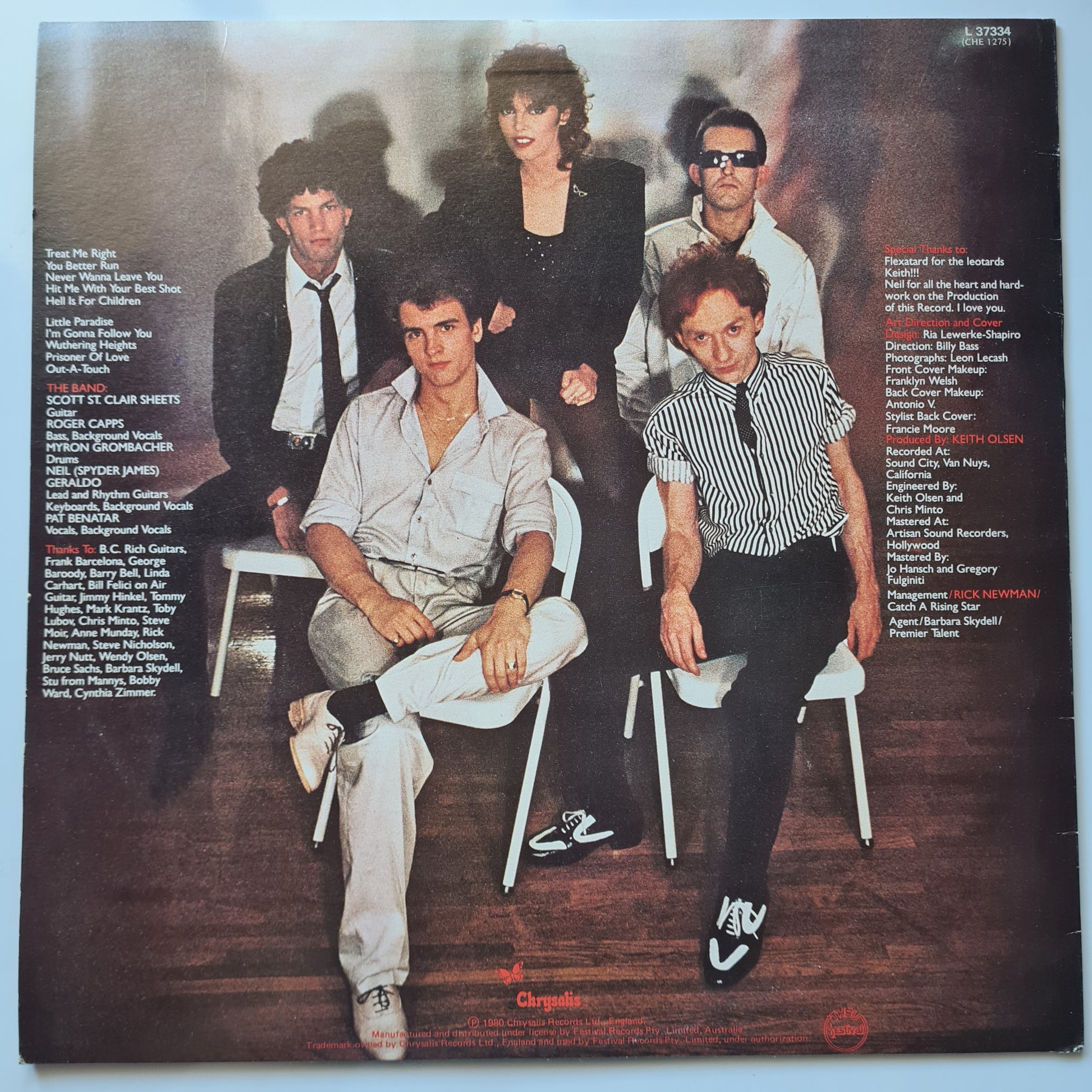 Pat Benatar – Crimes Of Passion - 1980 - Vinyl Record LP - Sound Hound Records