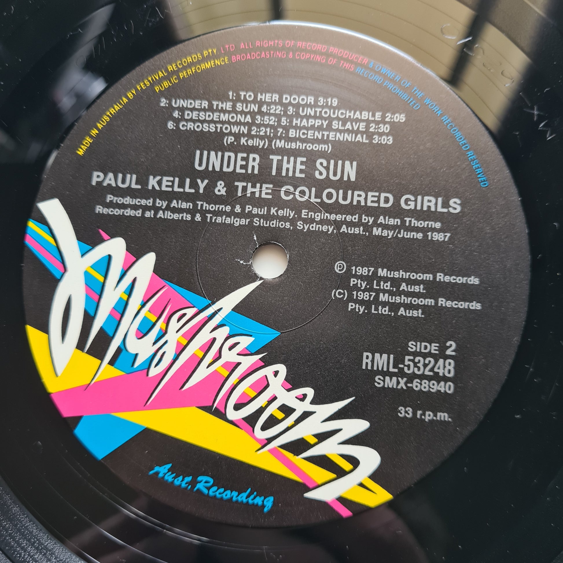 Paul Kelly & The Coloured Girls – Under The Sun - 1987 - Vinyl Record LP (near mint) - Sound Hound Records