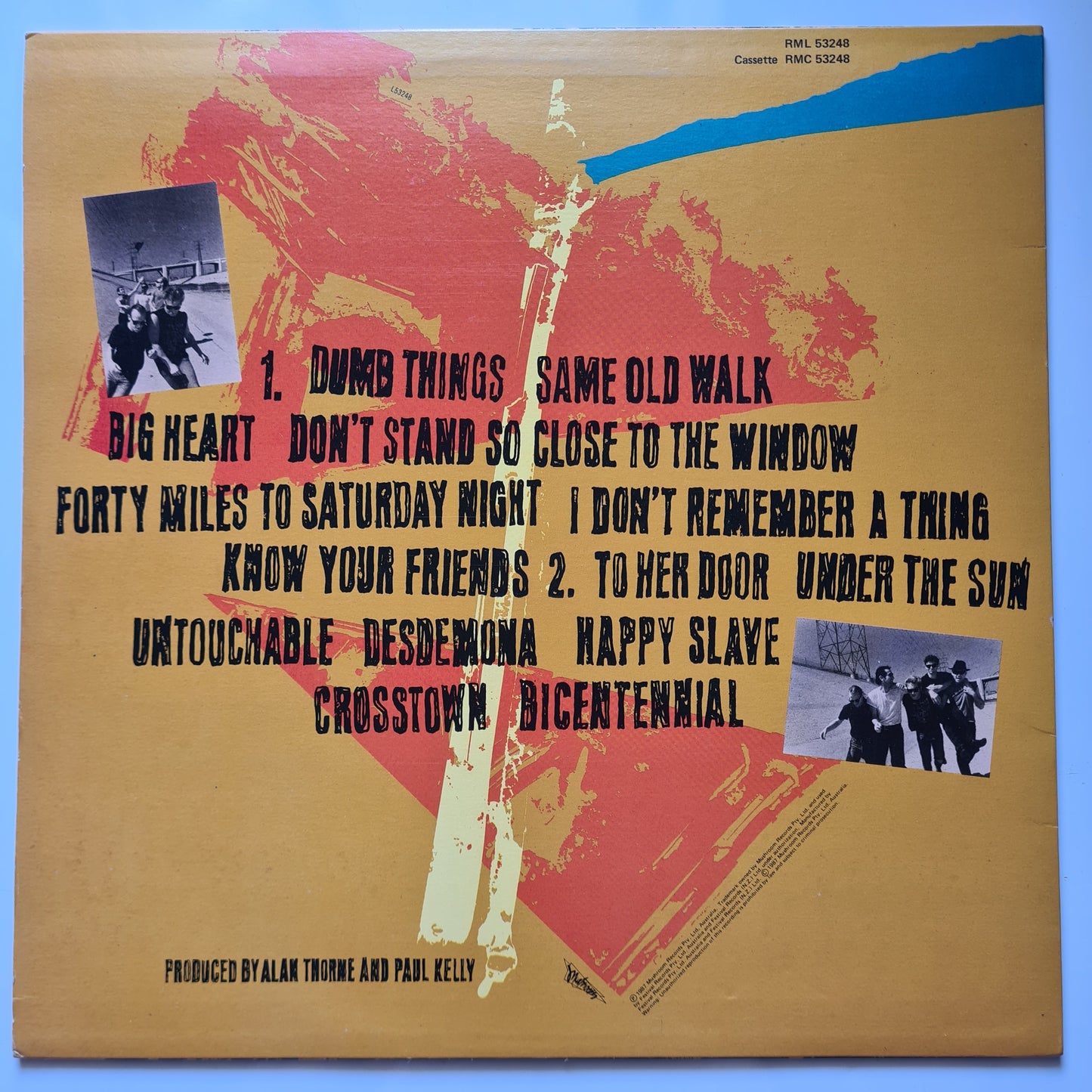 Paul Kelly & The Coloured Girls – Under The Sun - 1987 - Vinyl Record LP (near mint) - Sound Hound Records