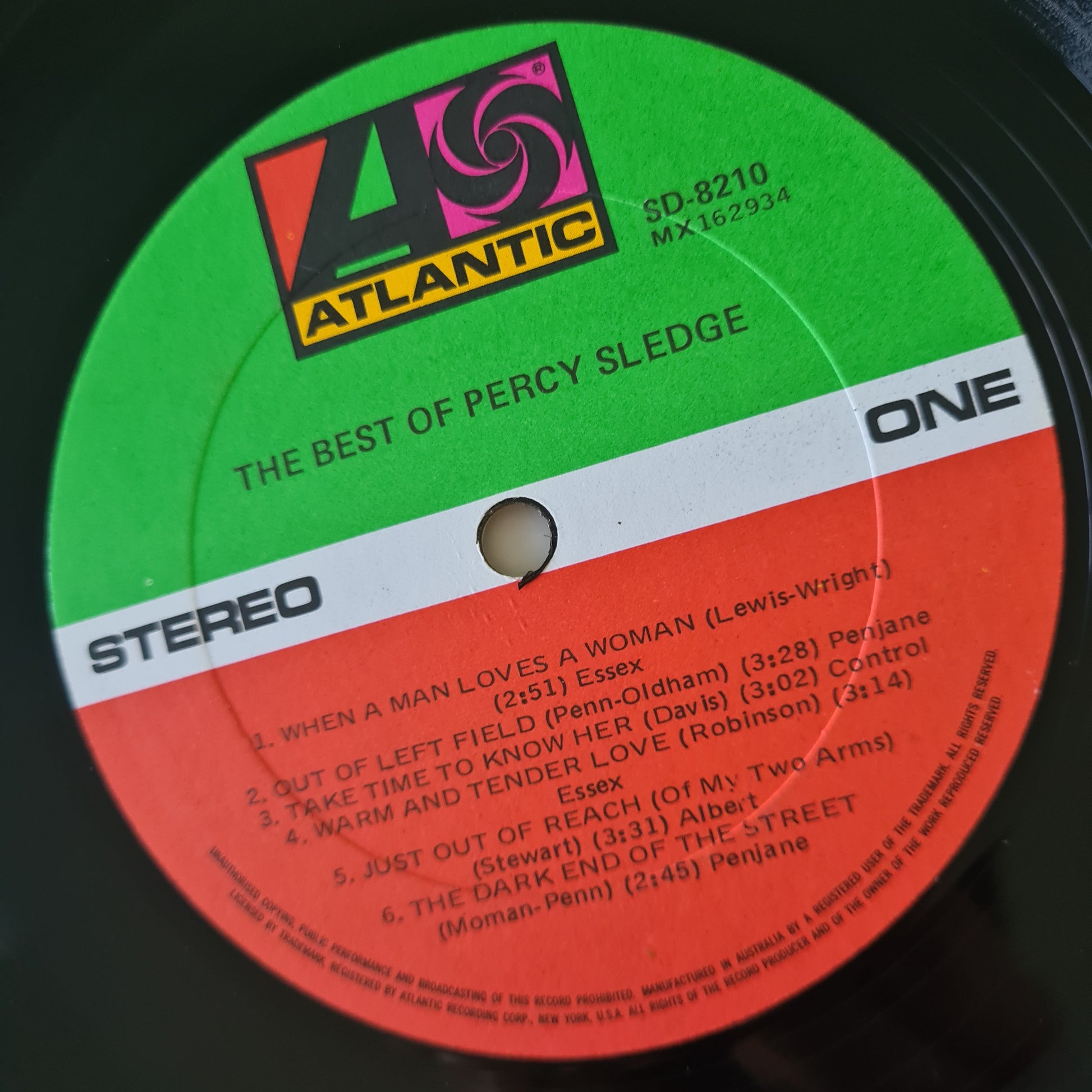 Percy Sledge – The Best Of Percy Sledge - 1969 - Vinyl Record LP (near mint) - Sound Hound Records