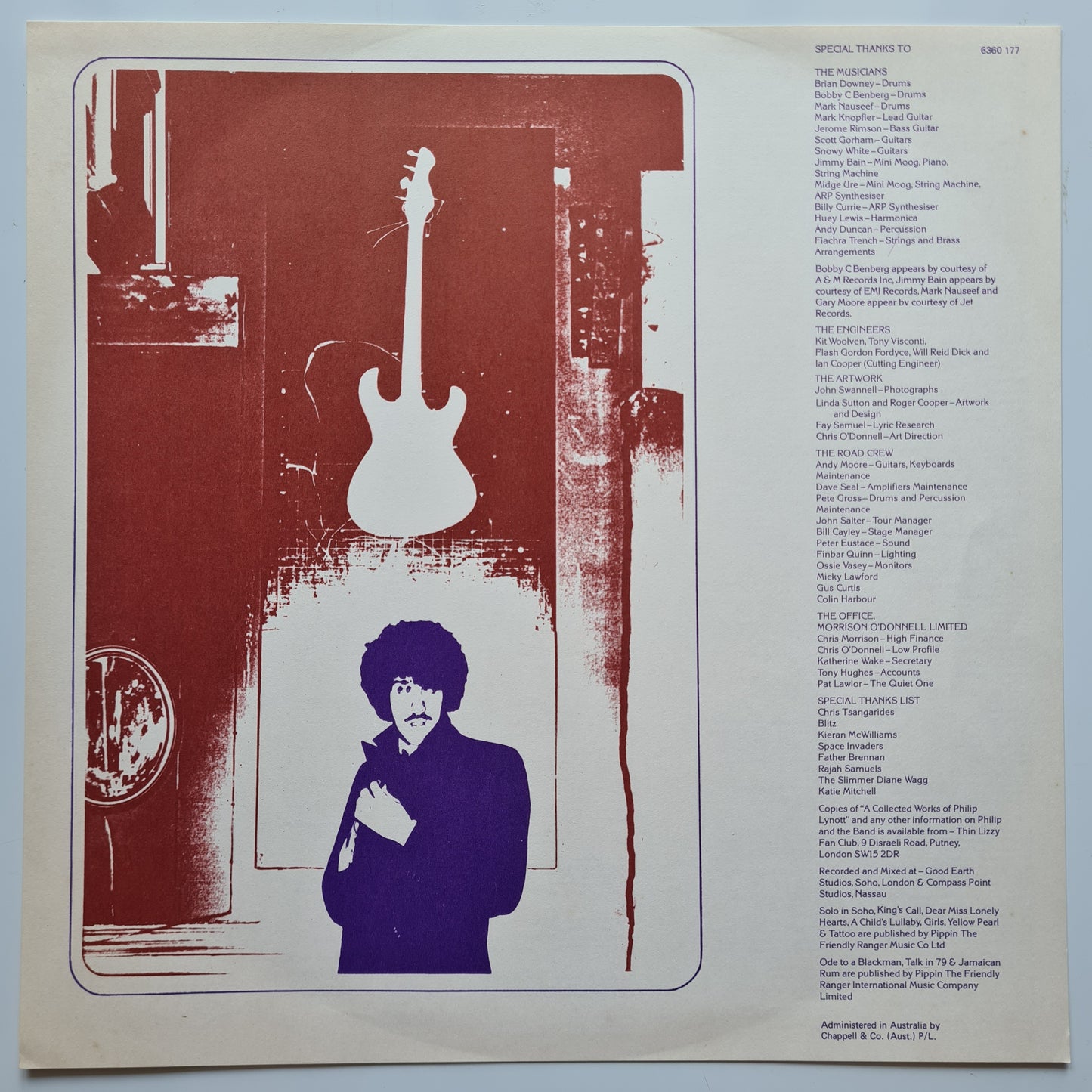 Phil Lynott (Thin Lizzy) – Solo in Soho - 1980 - Vinyl Record LP (near mint) - Sound Hound Records