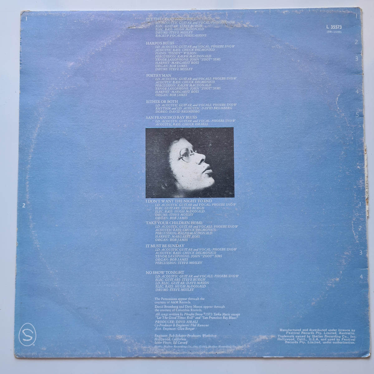 Phoebe Snow – Phoebe Snow - 1975 - Vinyl Record LP - Sound Hound Records