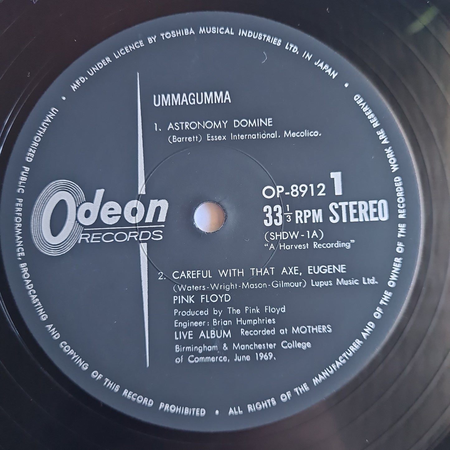 Pink Floyd – Ummagumma - 1970 (Gatefold Japanese Pressing) - Vinyl Record 2LP - Sound Hound Records