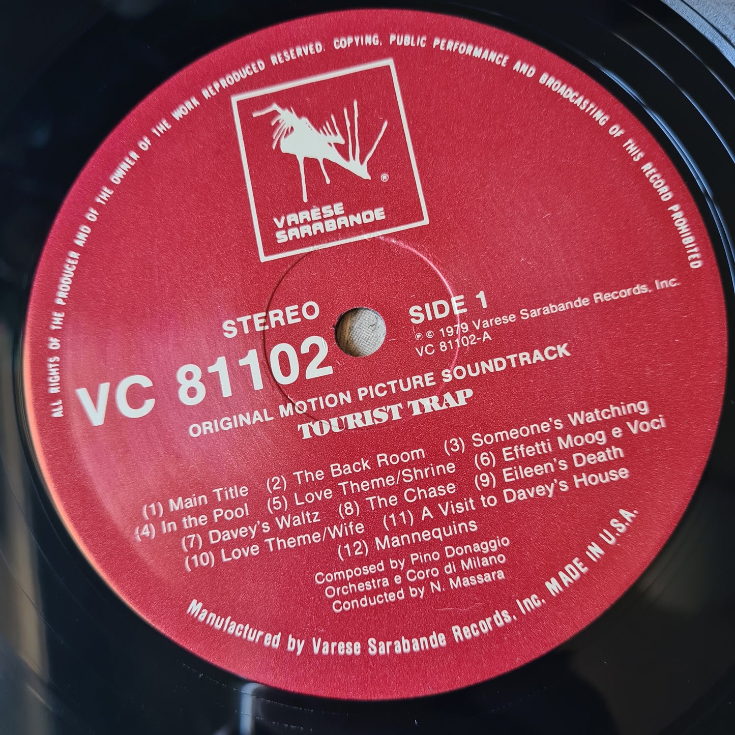 Pino Donaggio – Tourist Trap (Original Motion Picture Soundtrack) - 1979 - Vinyl Record LP - Sound Hound Records