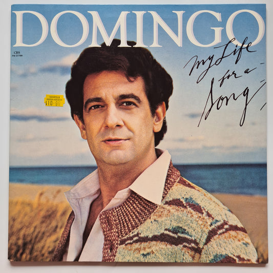 Placido Domingo – My Life For A Song - 1983 - Vinyl Record LP - Sound Hound Records