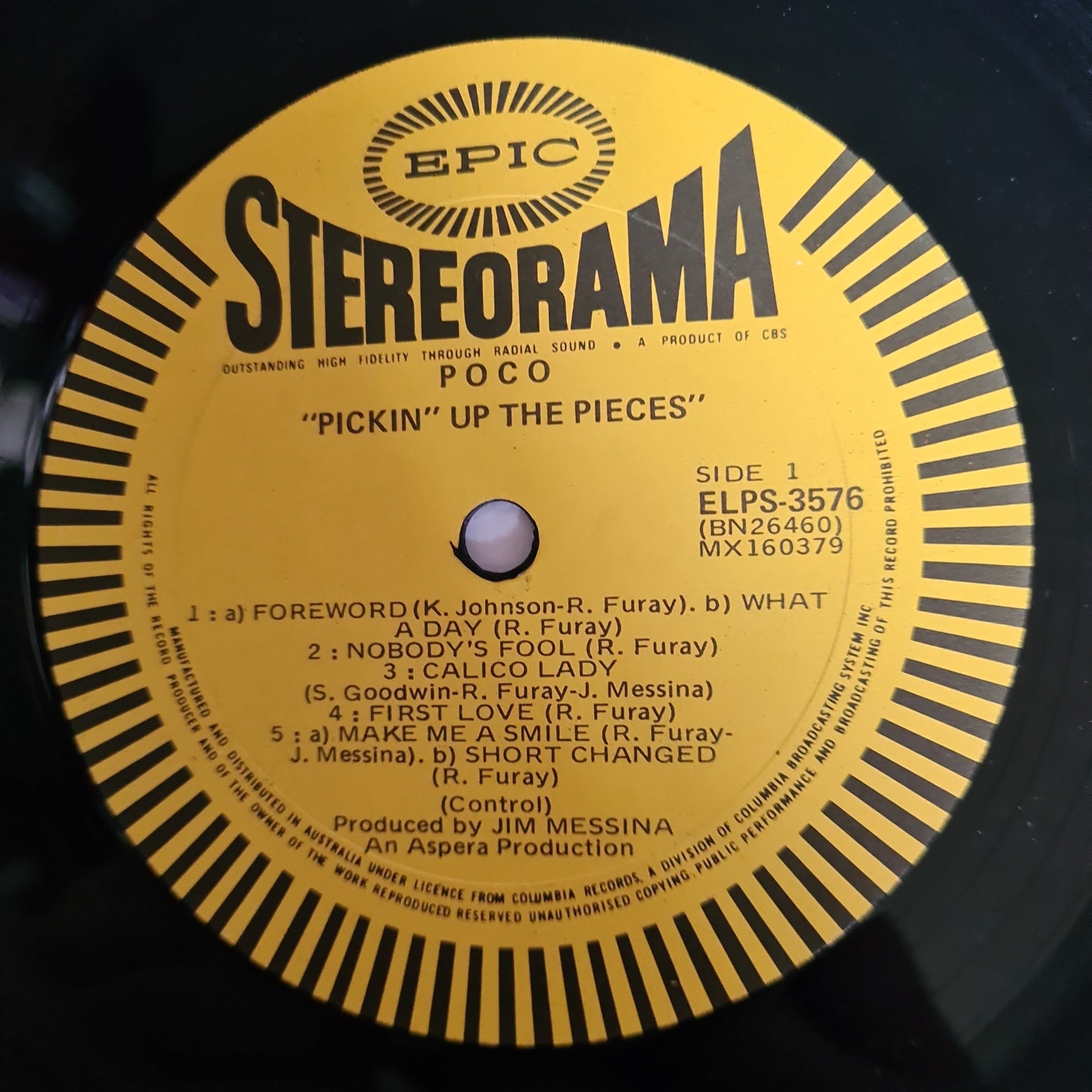 Poco – Pickin' Up The Pieces - 1969 - Vinyl Record LP - Sound Hound Records