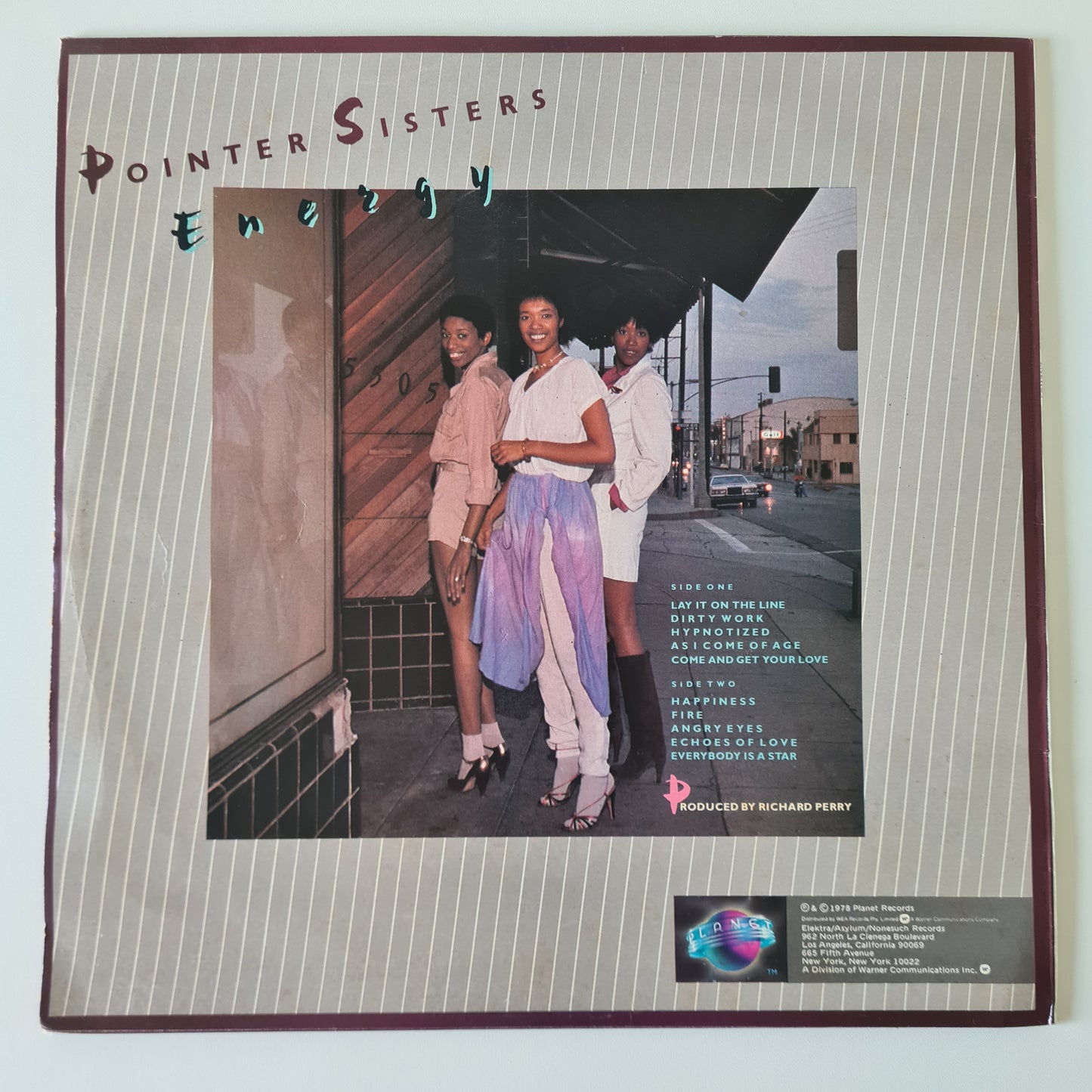Pointer Sisters – Energy - 1978 - Vinyl Record LP - Sound Hound Records