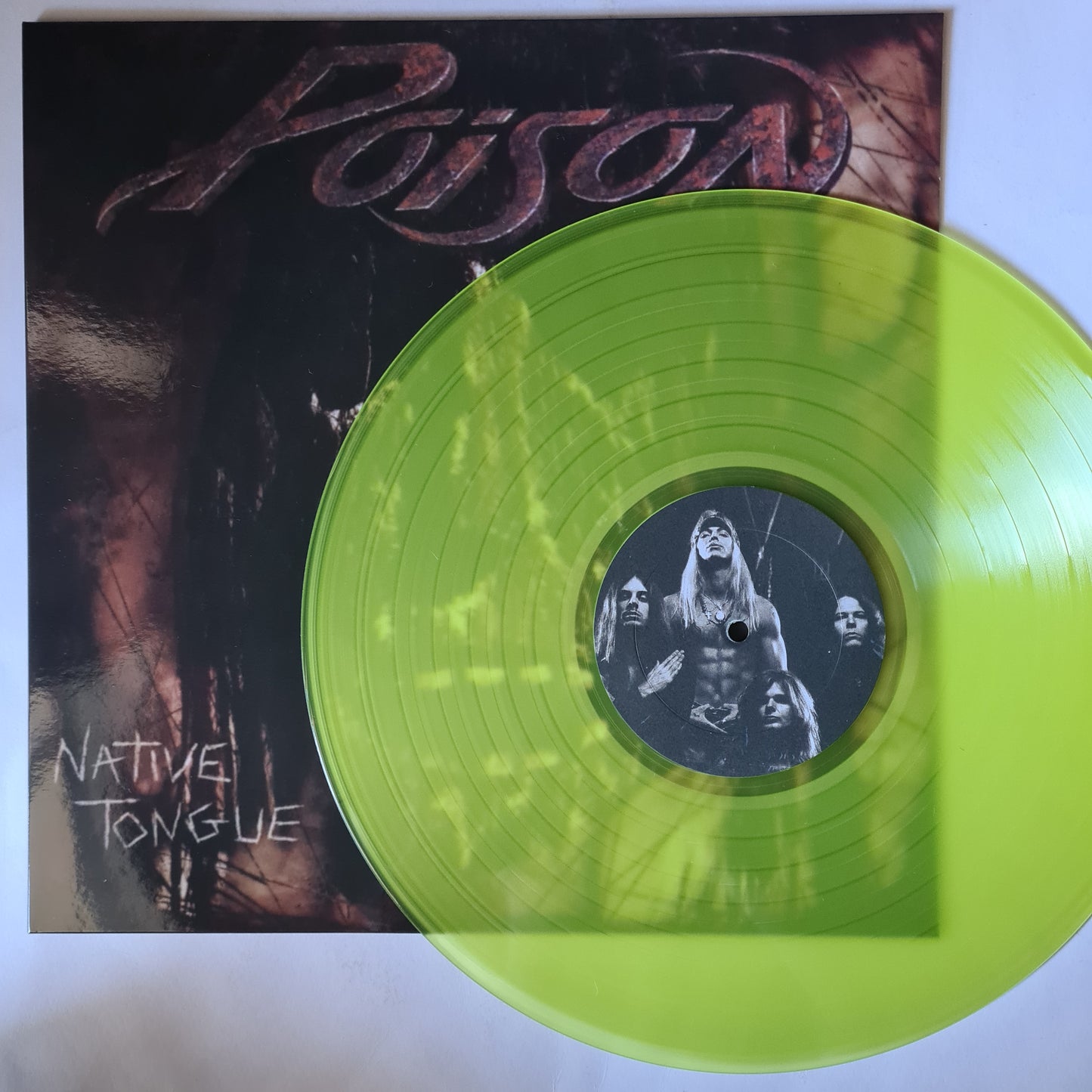 Poison – Native Tongue - 1993 (2023 Unofficial Pressing) - Transparent Green Vinyl Record LP - Sound Hound Records