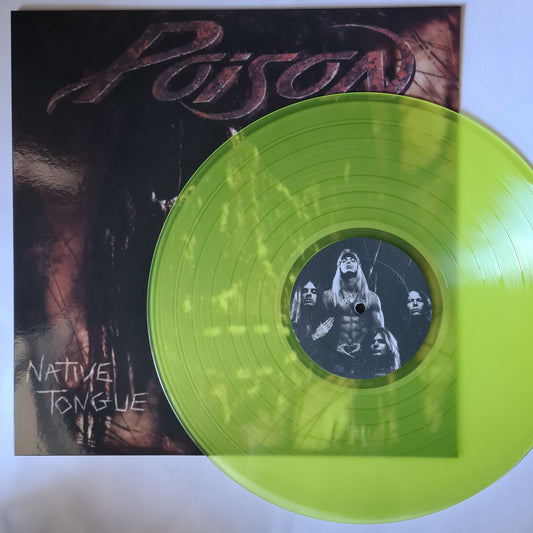Poison – Native Tongue - 1993 (2023 Unofficial Pressing) - Transparent Green Vinyl Record LP - Sound Hound Records