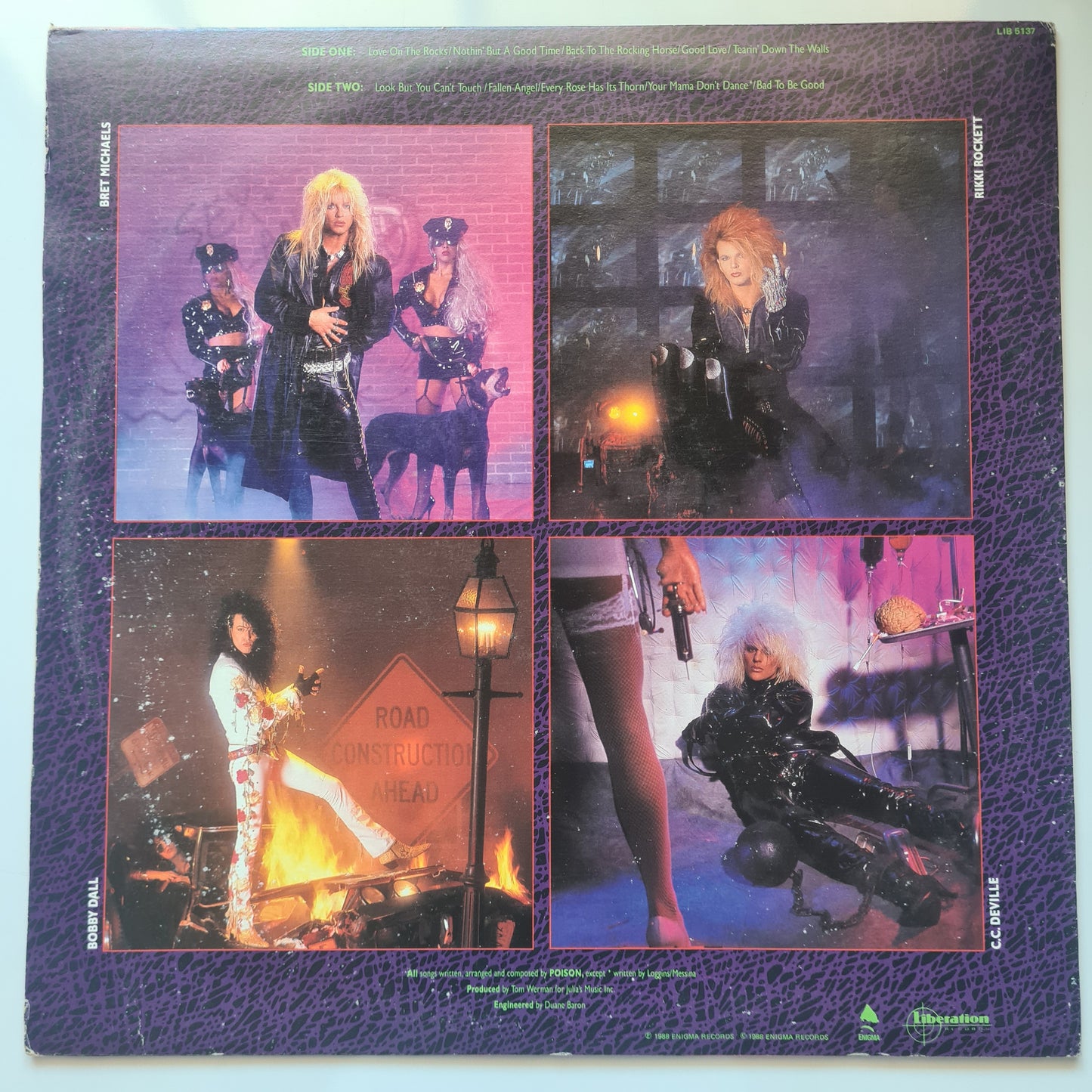Poison – Open Up & Say... Ahh! - 1988 (Australian pressing) - Vinyl Record LP - Sound Hound Records