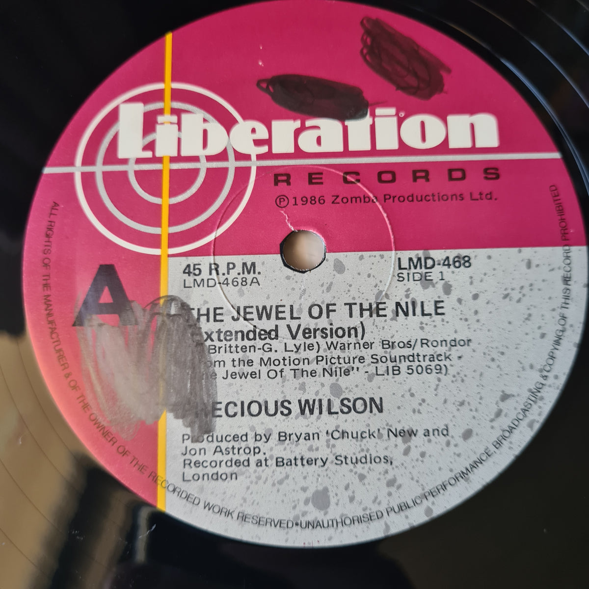 Precious Wilson - The Jewel Of The Nile - 1986 - Vinyl Record 12" Maxi Single - Sound Hound Records
