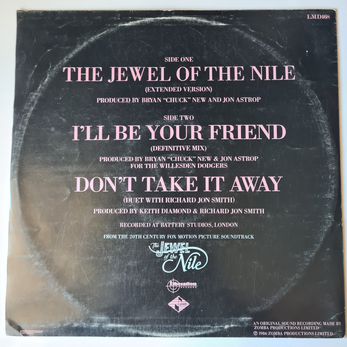 Precious Wilson - The Jewel Of The Nile - 1986 - Vinyl Record 12" Maxi Single - Sound Hound Records