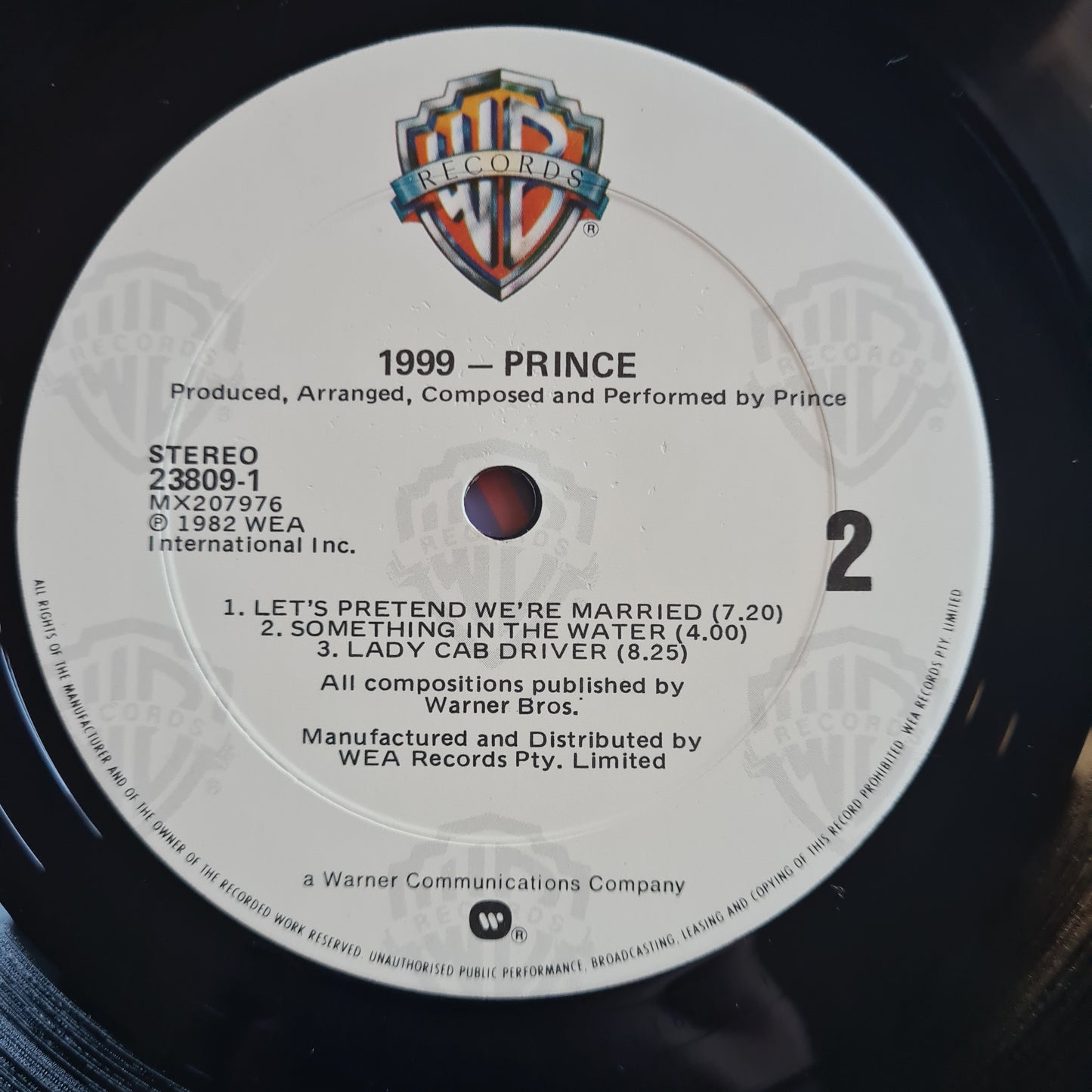Prince – 1999 - 1982 (1983 Single LP Version Australian Pressing) Vinyl Record (near mint) - Sound Hound Records