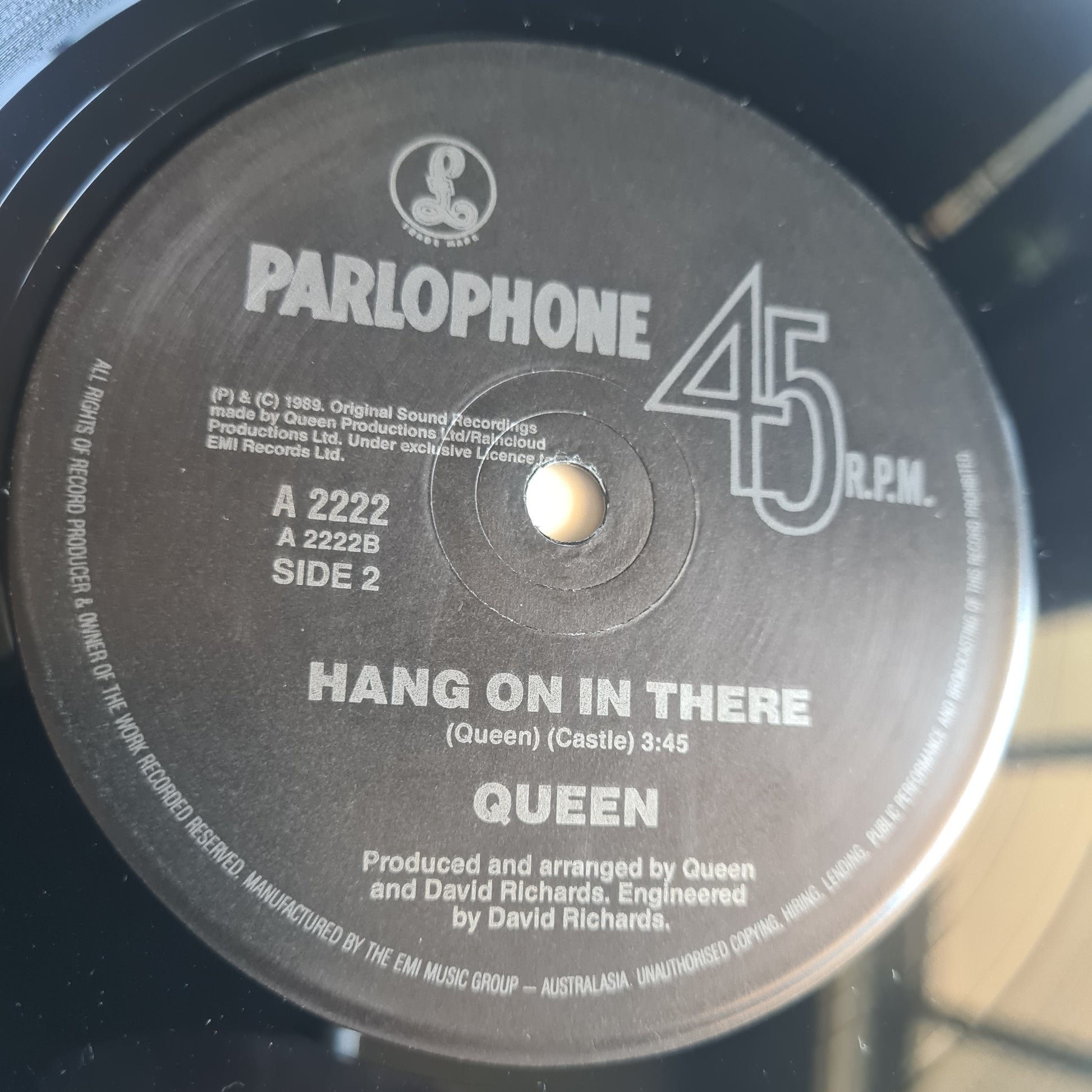 Queen – I Want It All - 1989 - Vinyl Record 7" Single - 45 RPM - Sound Hound Records