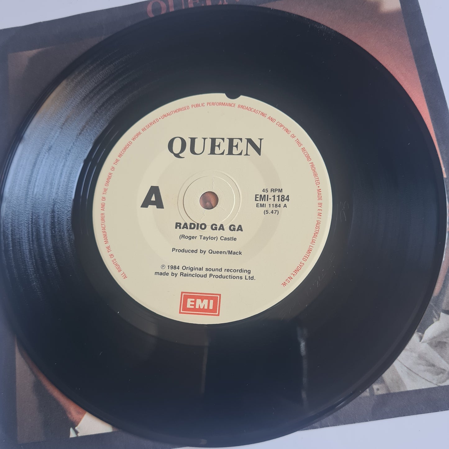 Queen – Radio Ga Ga - 1984 - Vinyl Record 7" Single - 45 RPM - Sound Hound Records