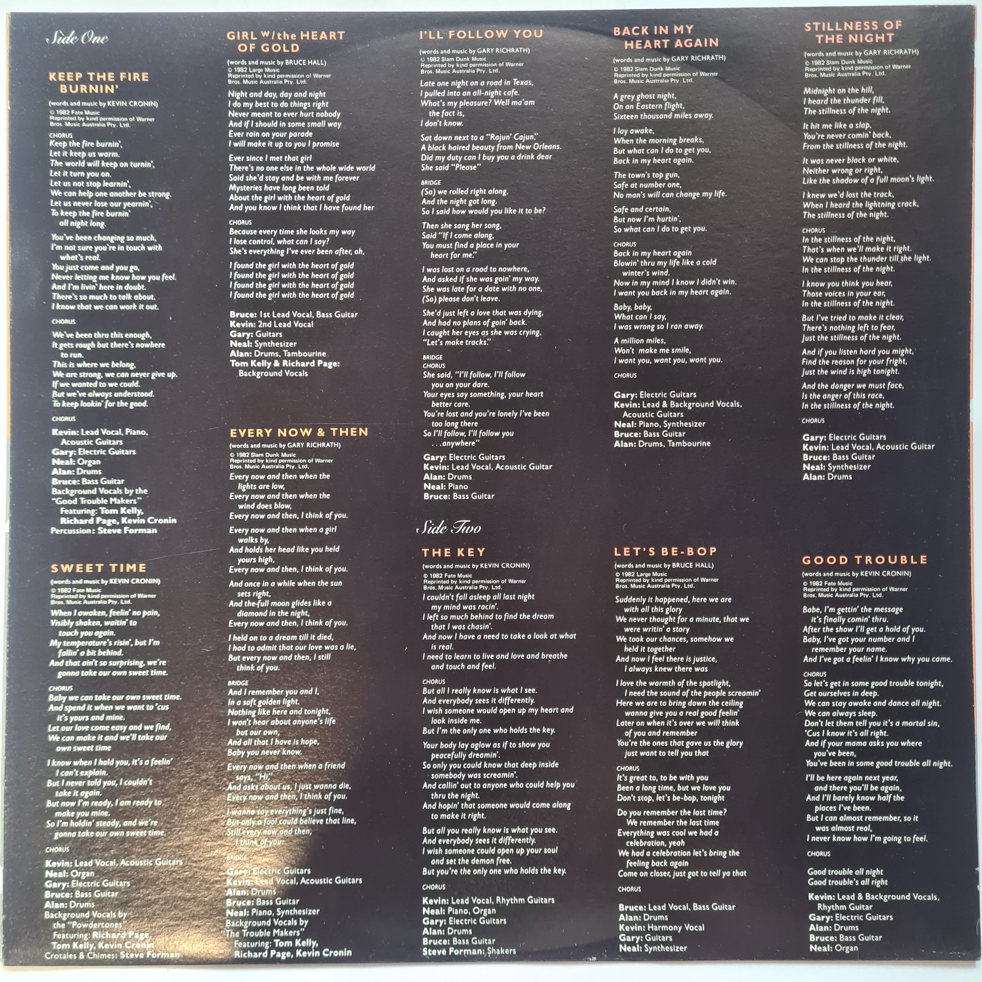REO Speedwagon – Good Trouble - 1982 - Vinyl Record LP - Sound Hound Records