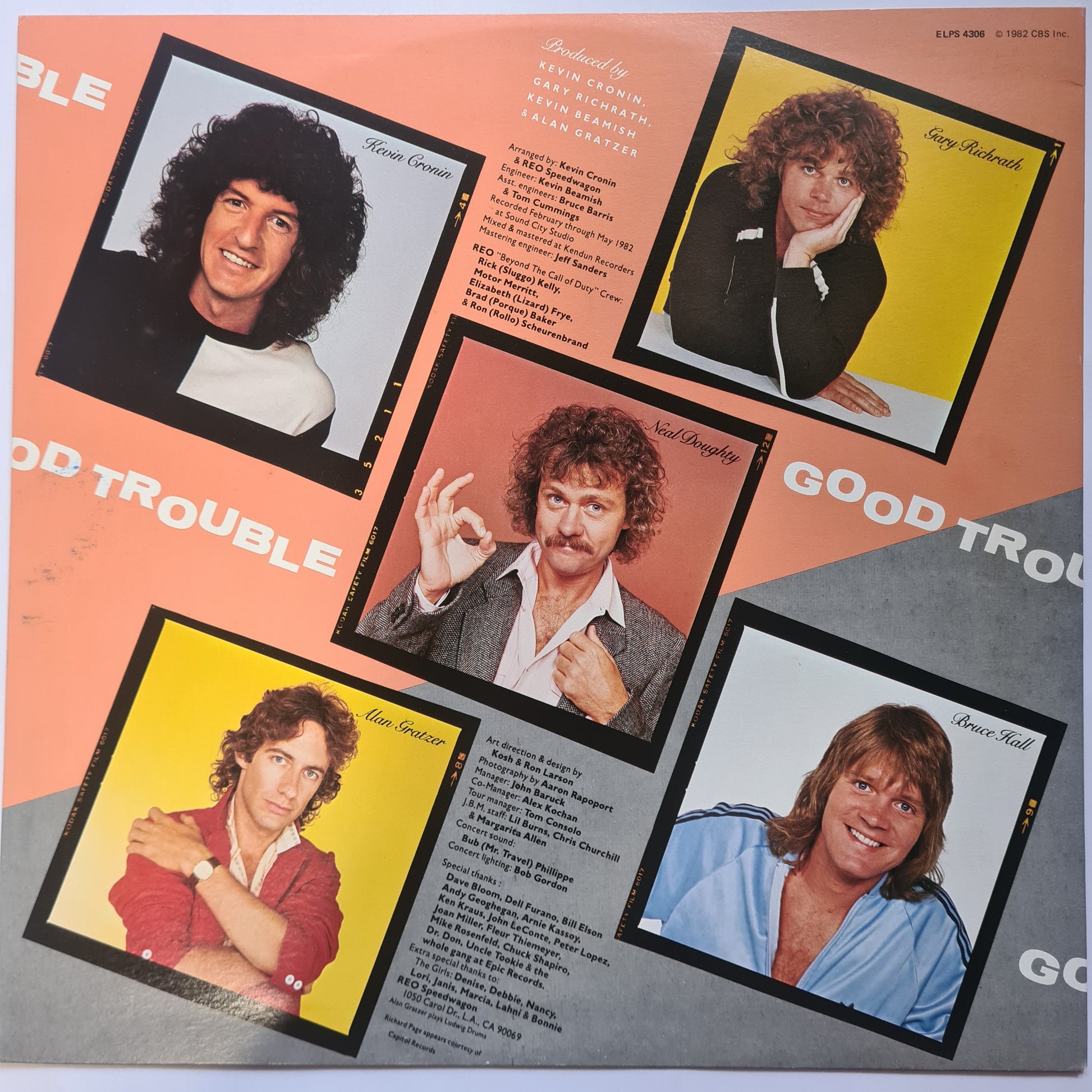 REO Speedwagon – Good Trouble - 1982 - Vinyl Record LP - Sound Hound Records