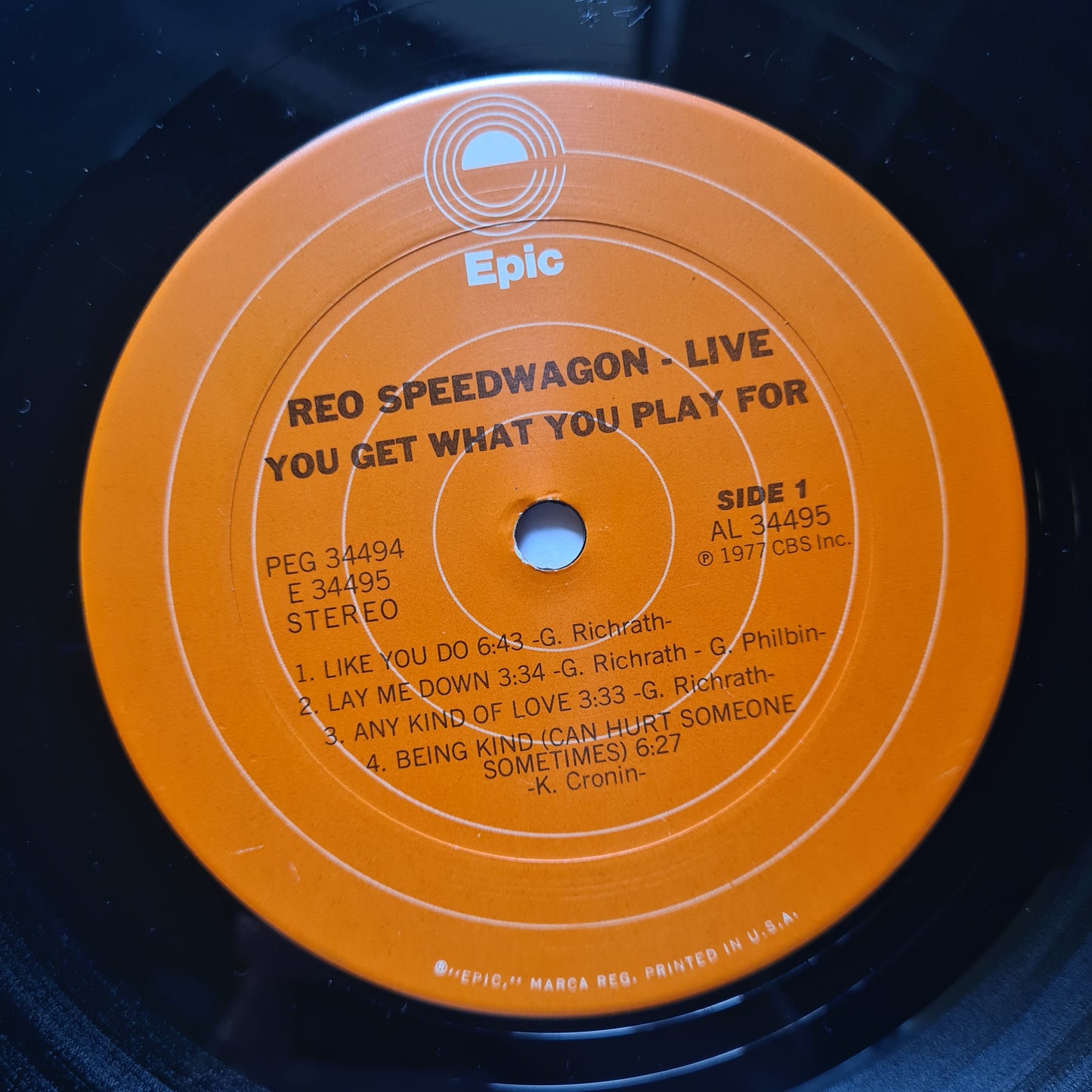 REO Speedwagon – You Get What You Play For (2LP Live Album) - 1977 (USA Pressing) -Vinyl Record LP - Sound Hound Records