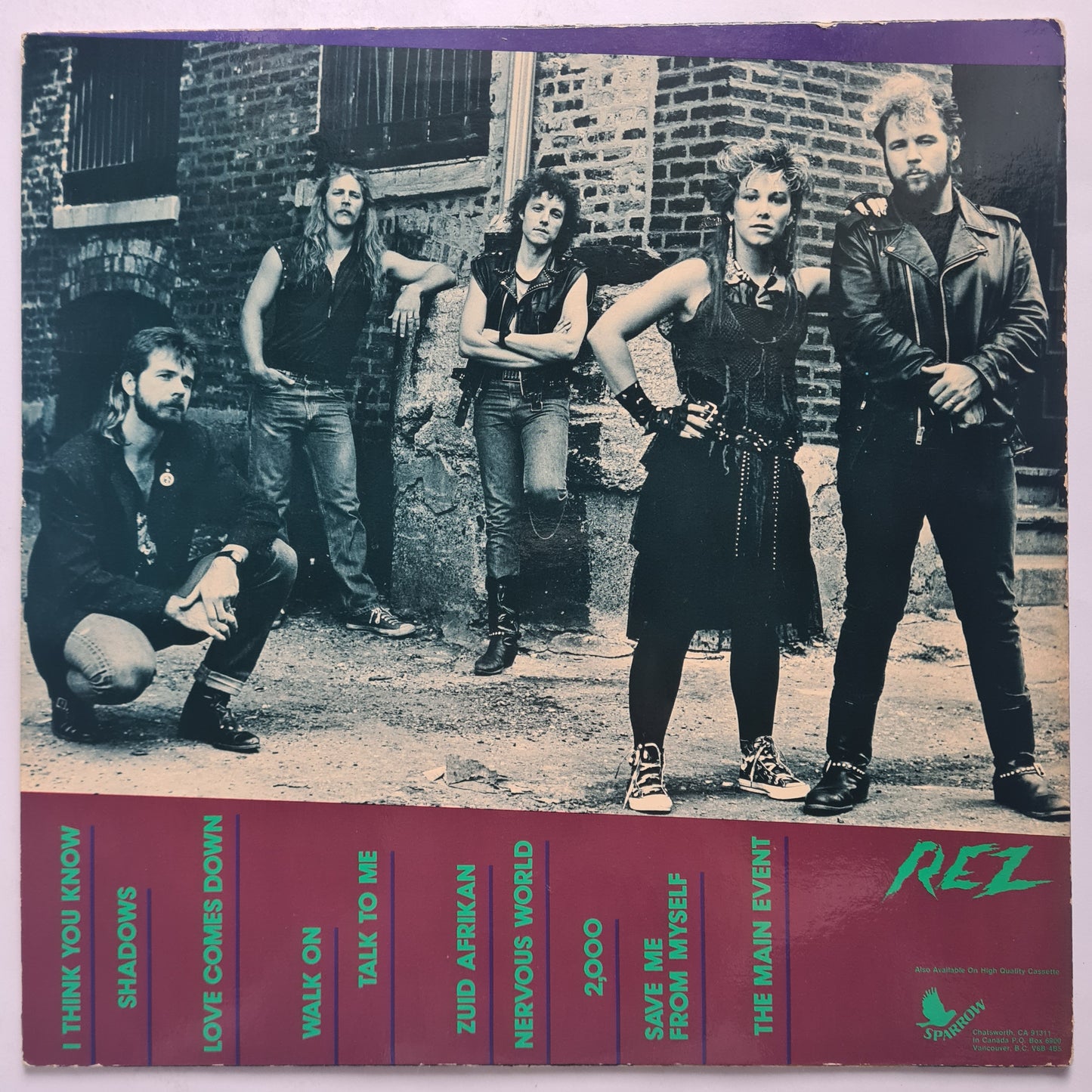 REZ (Resurrection Band) – Between Heaven 'N Hell - 1985 - Vinyl Record LP - Sound Hound Records