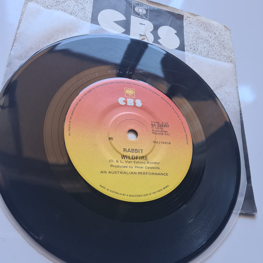 Rabbit – Wildfire/ Bad Girls - 1976 - Vinyl Record 7" Single 45 - Sound Hound Records