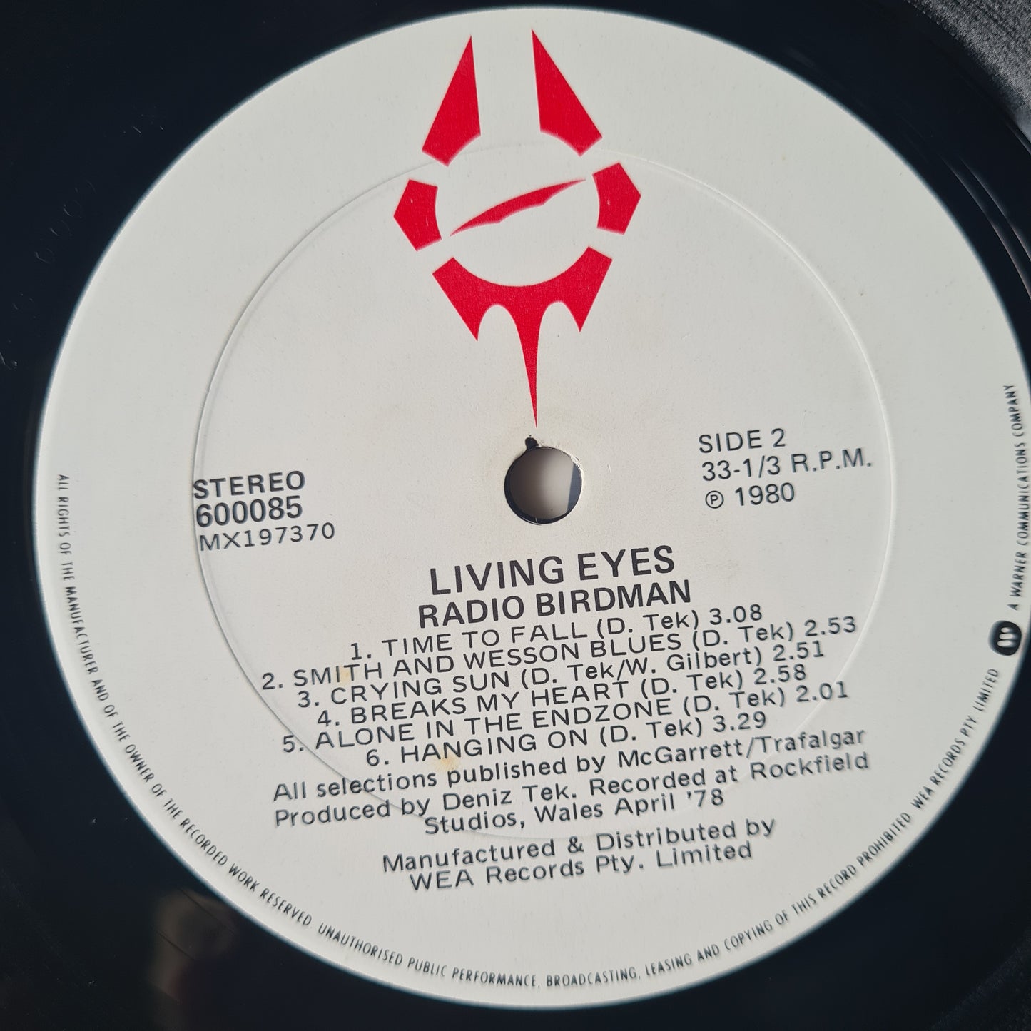 Radio Birdman - Living Eyes - 1981 - Vinyl Record LP - Sound Hound Records