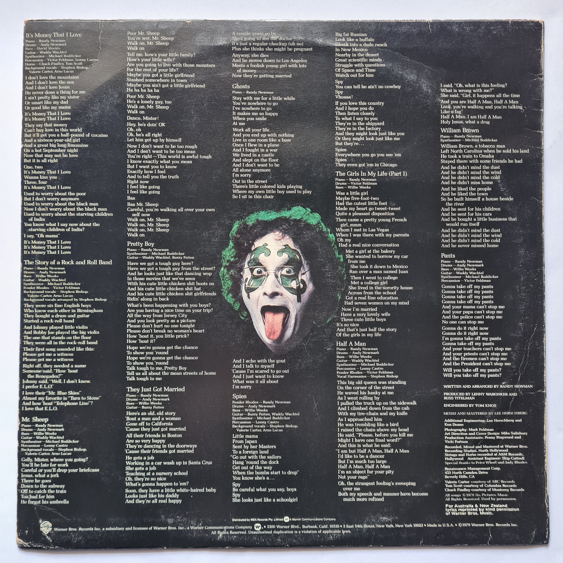 Randy Newman – Born Again - 1979 - Vinyl Record LP - Sound Hound Records