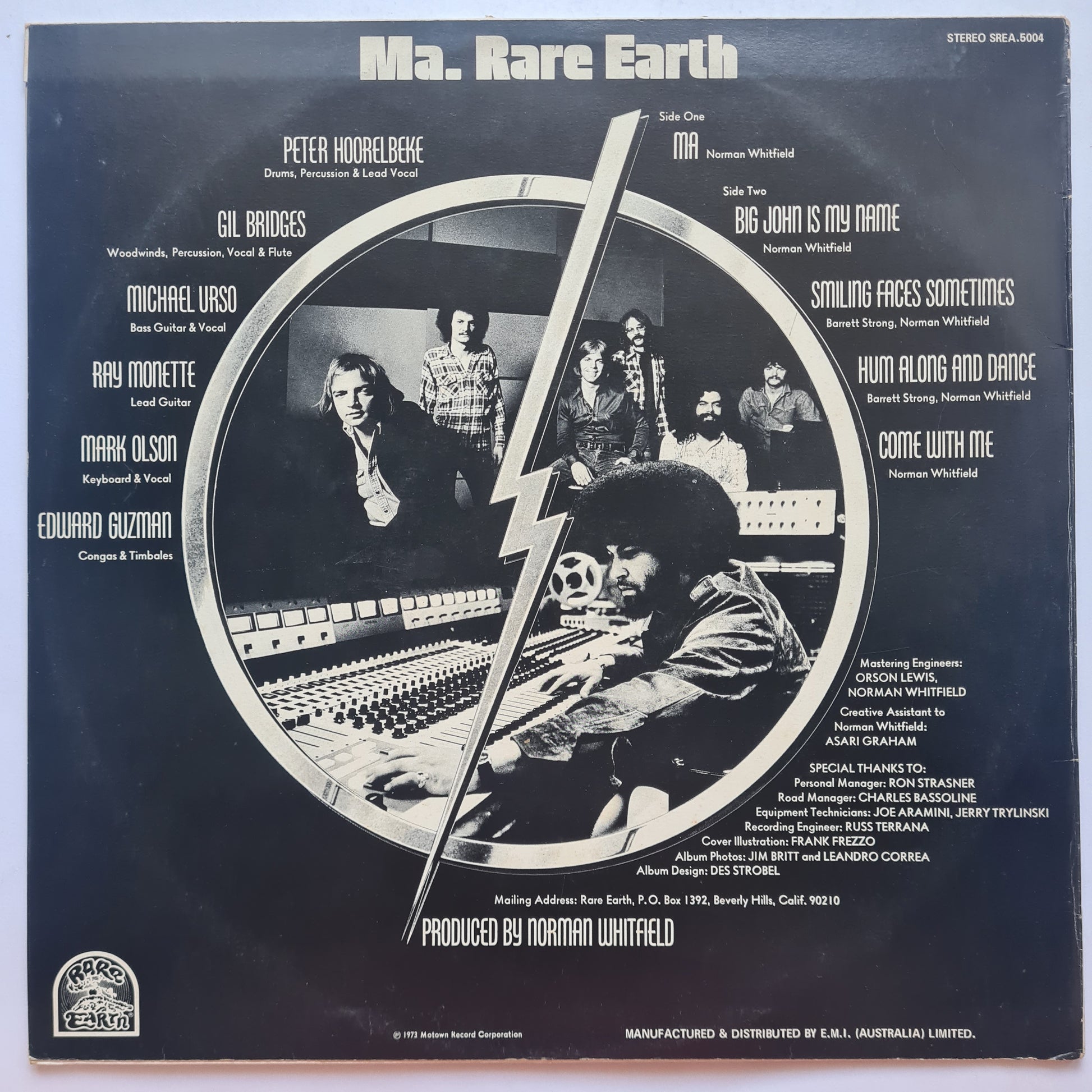 Rare Earth – Ma - 1973 - Vinyl Record LP - Sound Hound Records