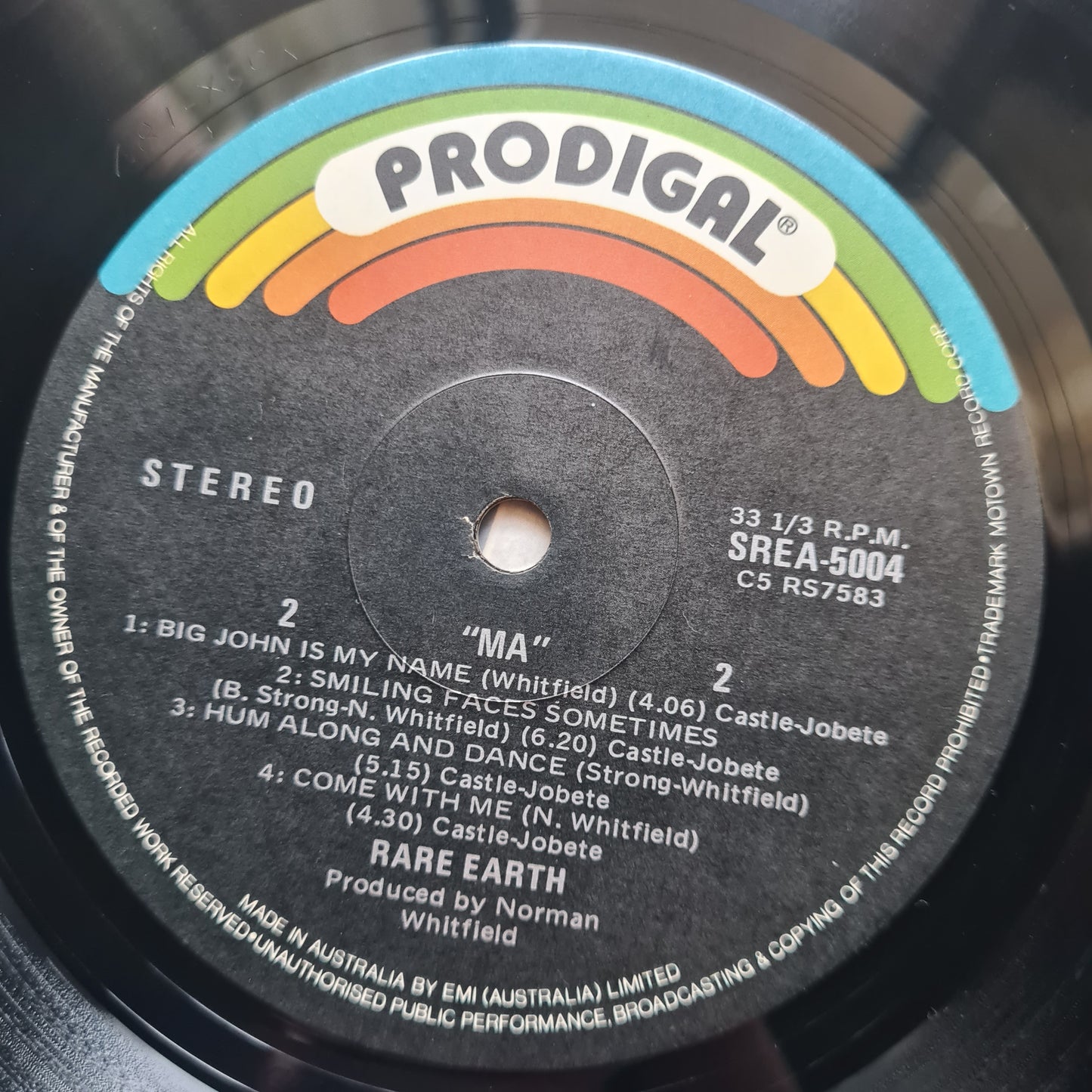 Rare Earth – Ma - 1973 - Vinyl Record LP - Sound Hound Records