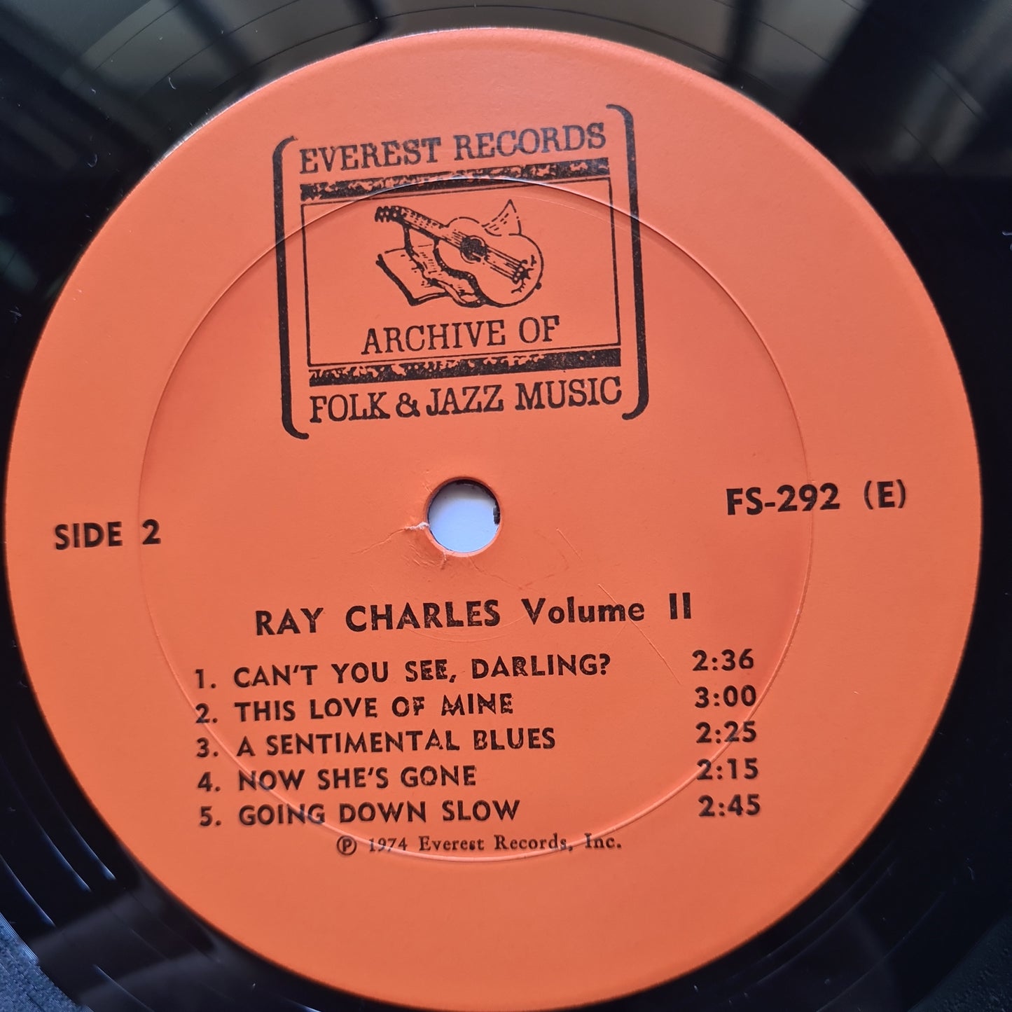 Ray Charles – Ray Charles Volume 2 - 1974 - Vinyl Record LP - Sound Hound Records
