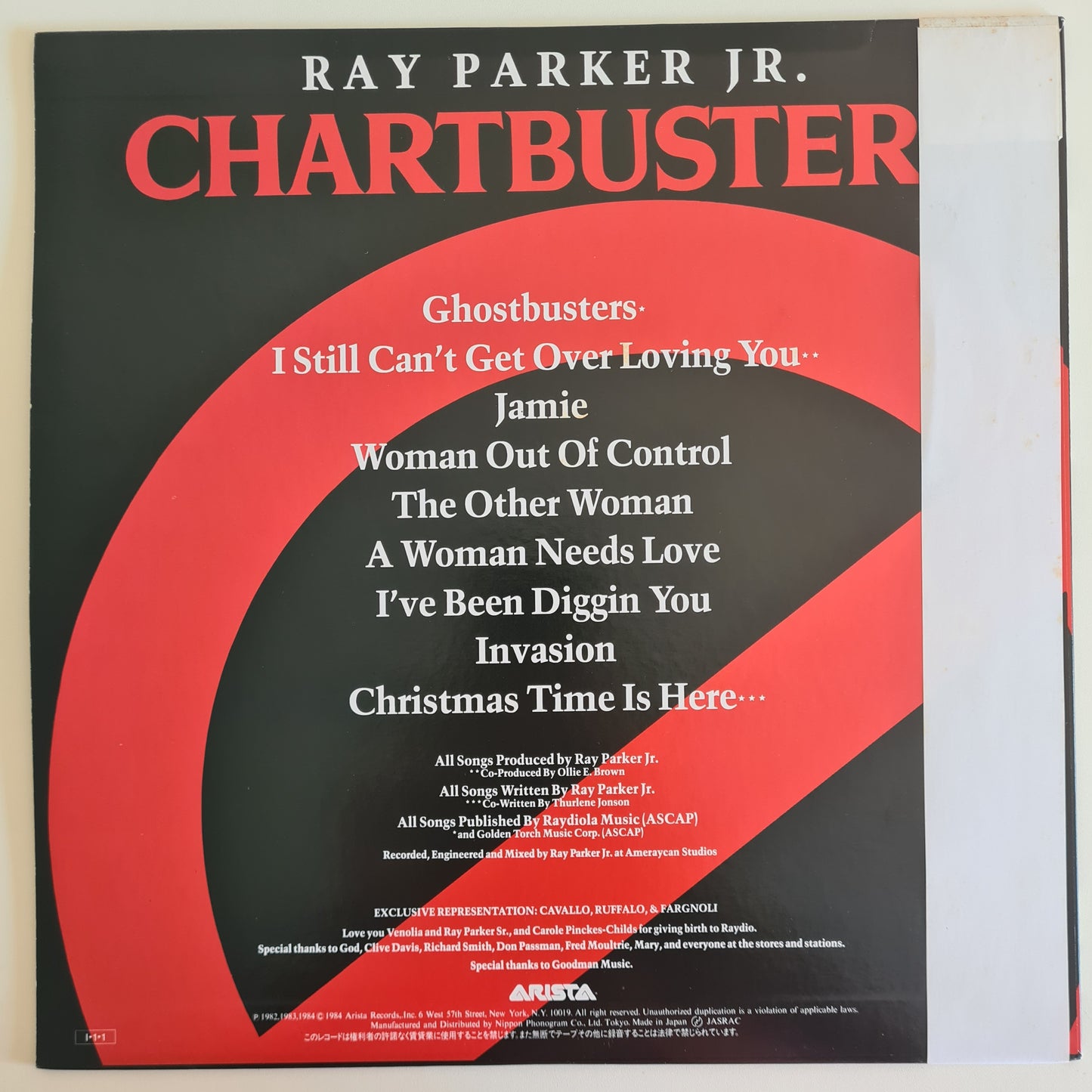 Ray Parker Jr. – Chartbusters - 1984 - Vinyl Record LP (near mint) with stickers - Sound Hound Records